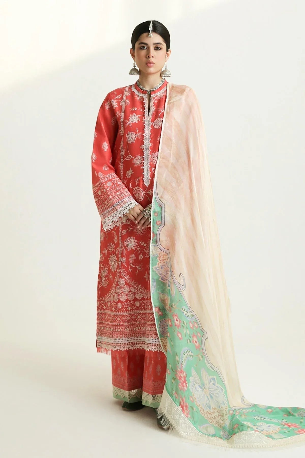Zara Shahjahan | Luxury Lawn 24 | MAHI-1A - Aqsa Fabrics