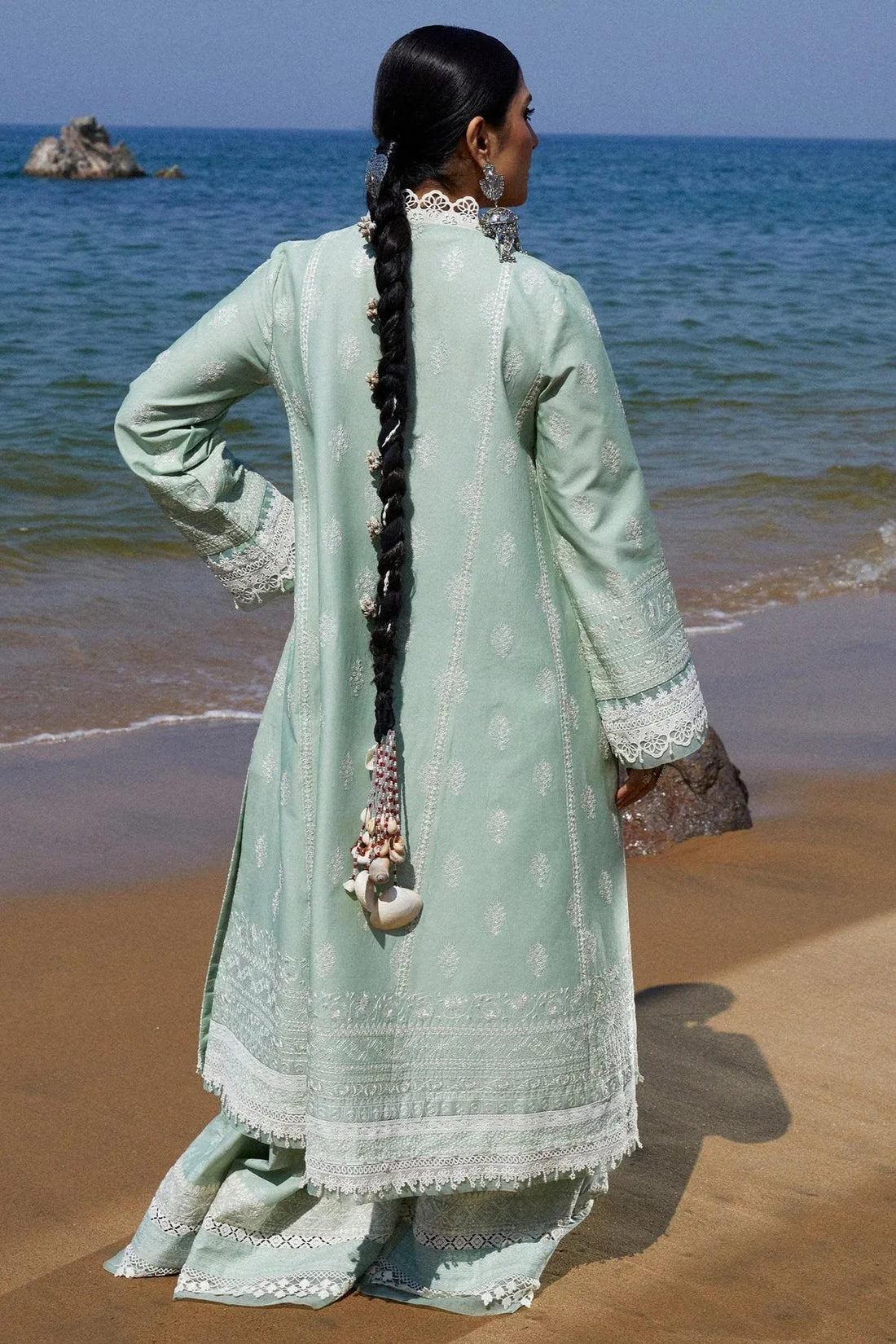 Zara Shahjahan | Luxury Lawn 24 | MAHI-1B - Aqsa Fabrics