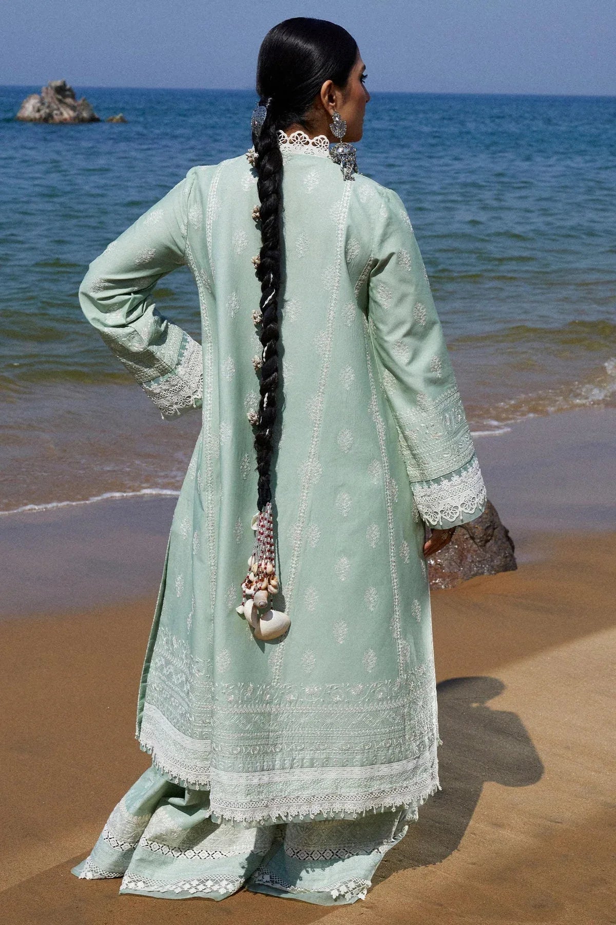 Zara Shahjahan | Luxury Lawn 24 | MAHI-1B - Aqsa Fabrics