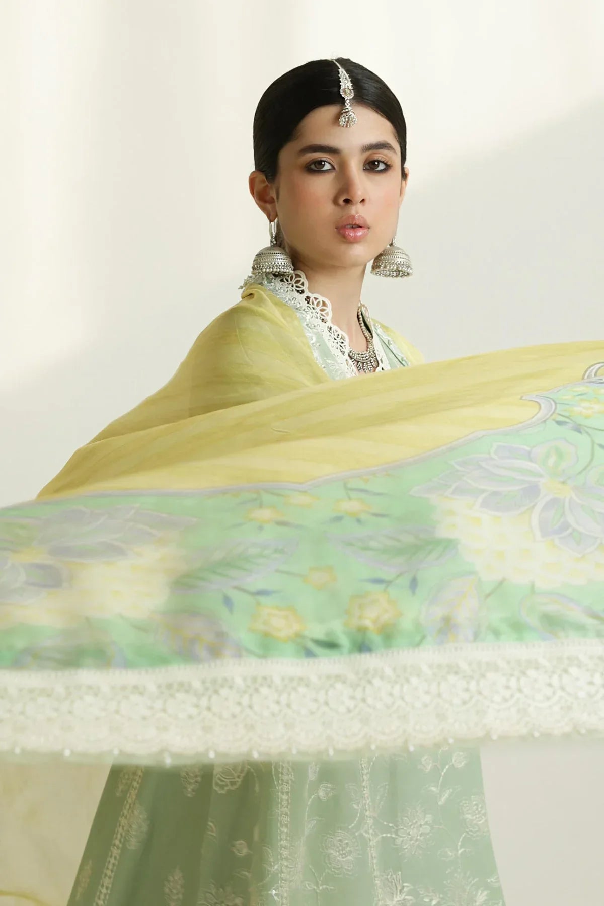Zara Shahjahan | Luxury Lawn 24 | MAHI-1B - Aqsa Fabrics