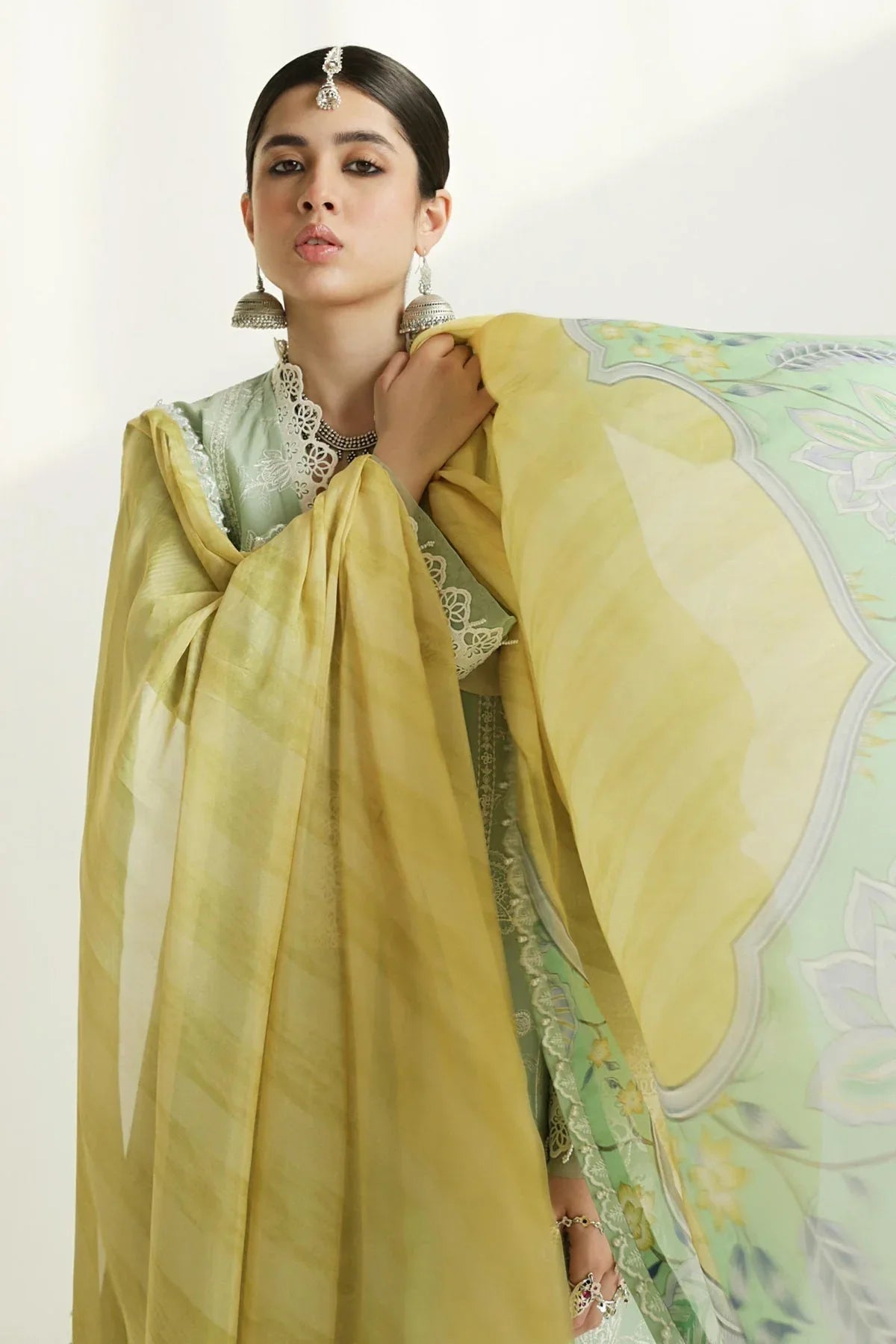 Zara Shahjahan | Luxury Lawn 24 | MAHI-1B - Aqsa Fabrics