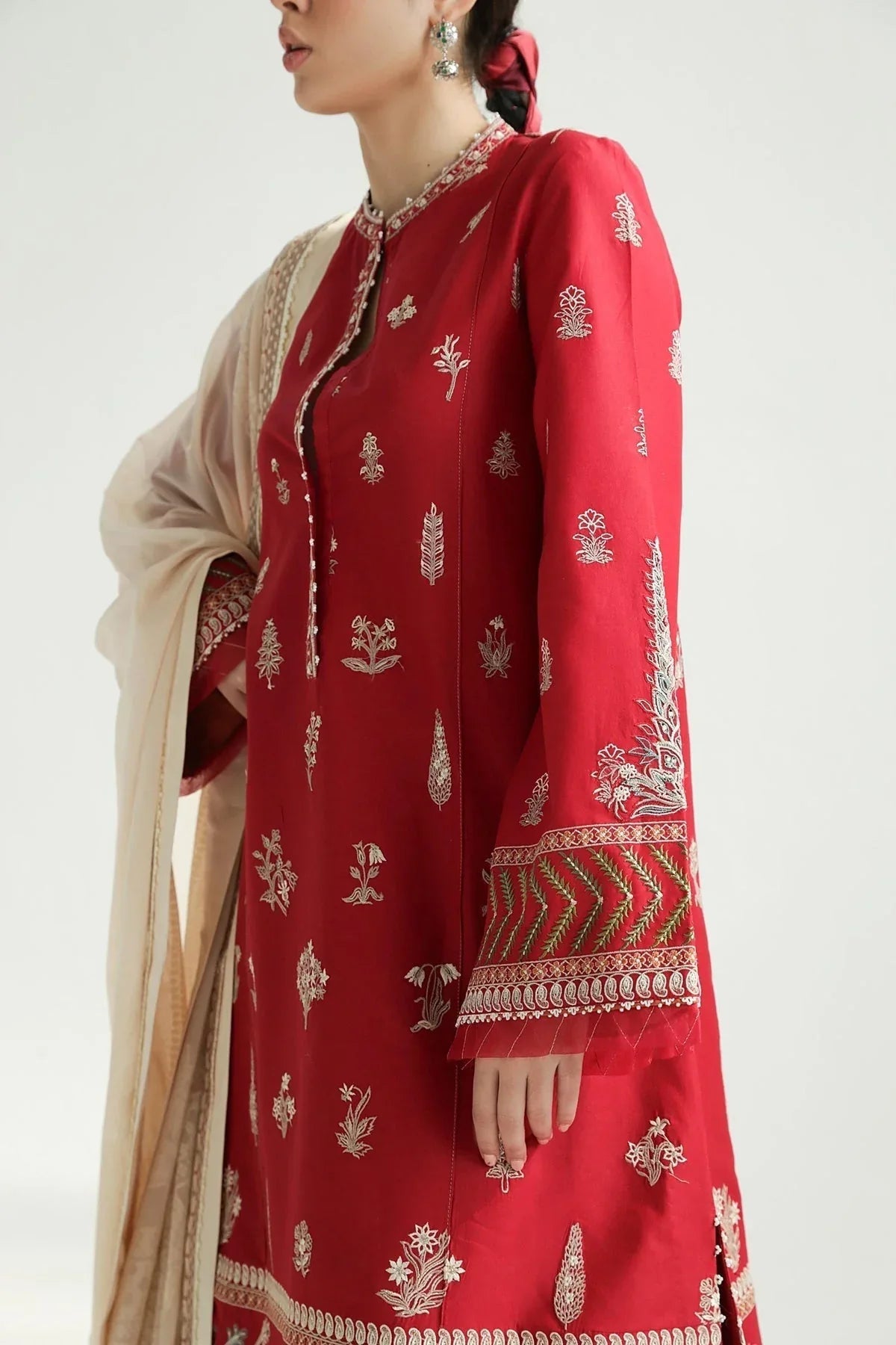 Zara Shahjahan | Luxury Lawn 24 | MYRA-14A - Aqsa Fabrics