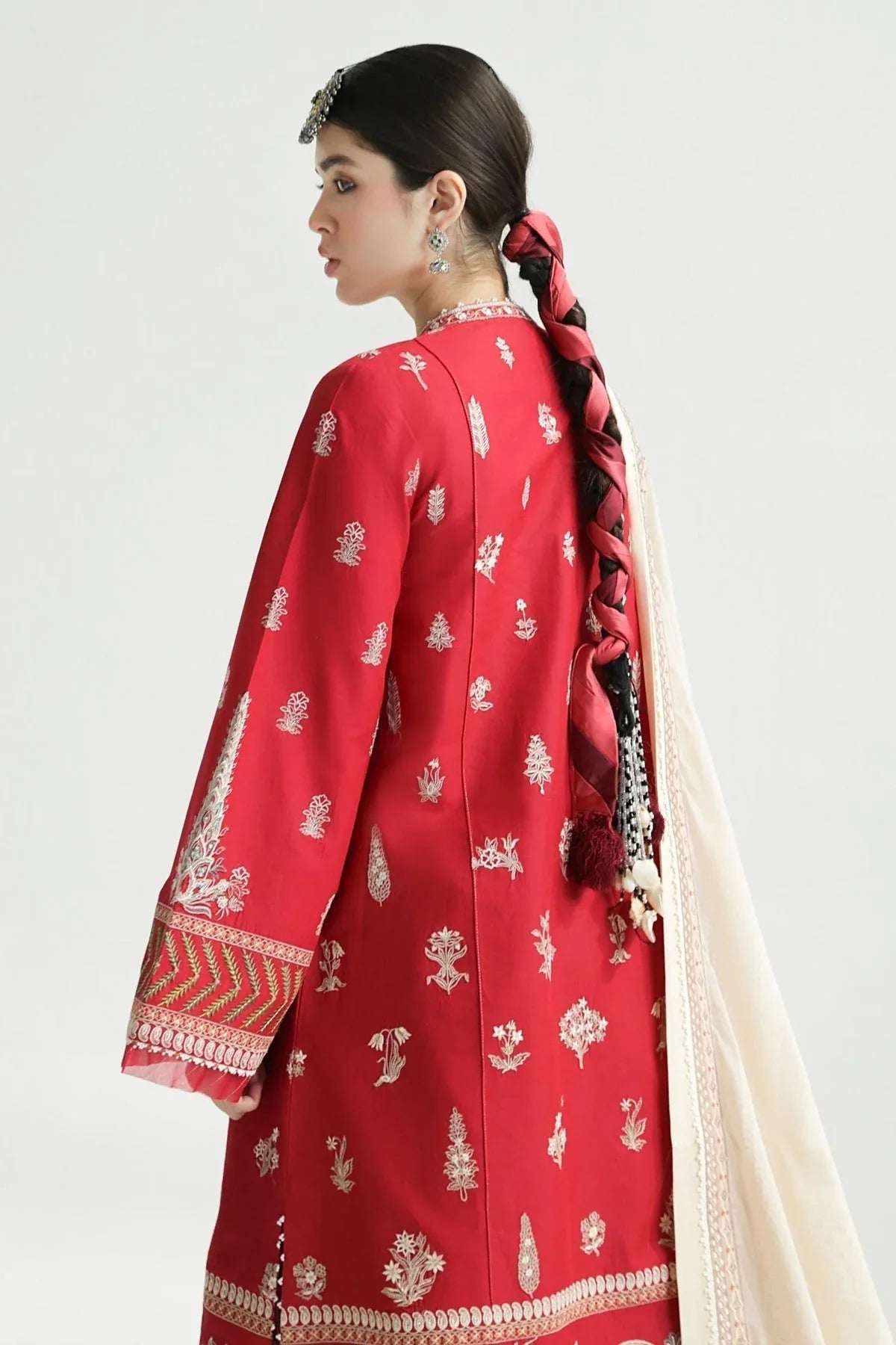 Zara Shahjahan | Luxury Lawn 24 | MYRA-14A - Aqsa Fabrics