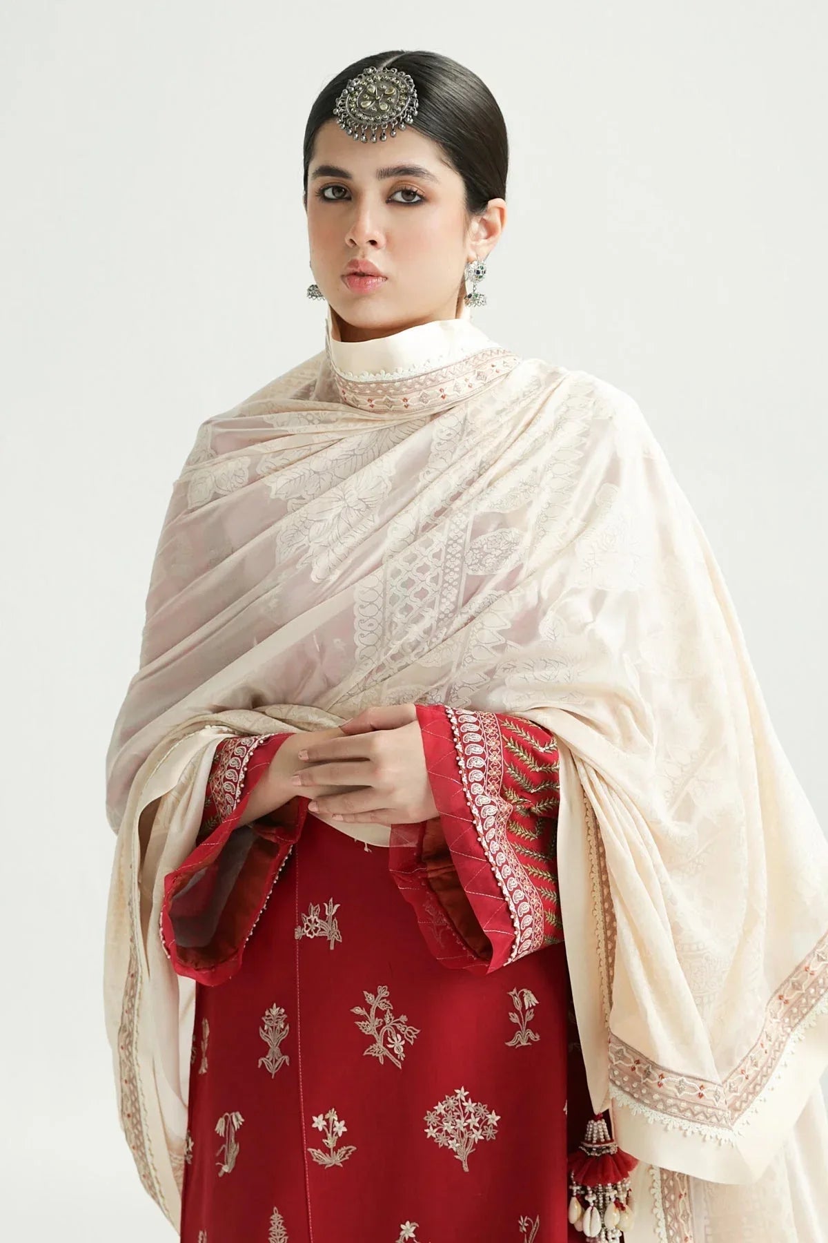 Zara Shahjahan | Luxury Lawn 24 | MYRA-14A - Aqsa Fabrics