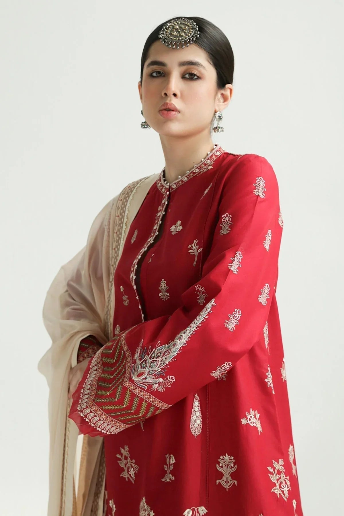 Zara Shahjahan | Luxury Lawn 24 | MYRA-14A - Aqsa Fabrics