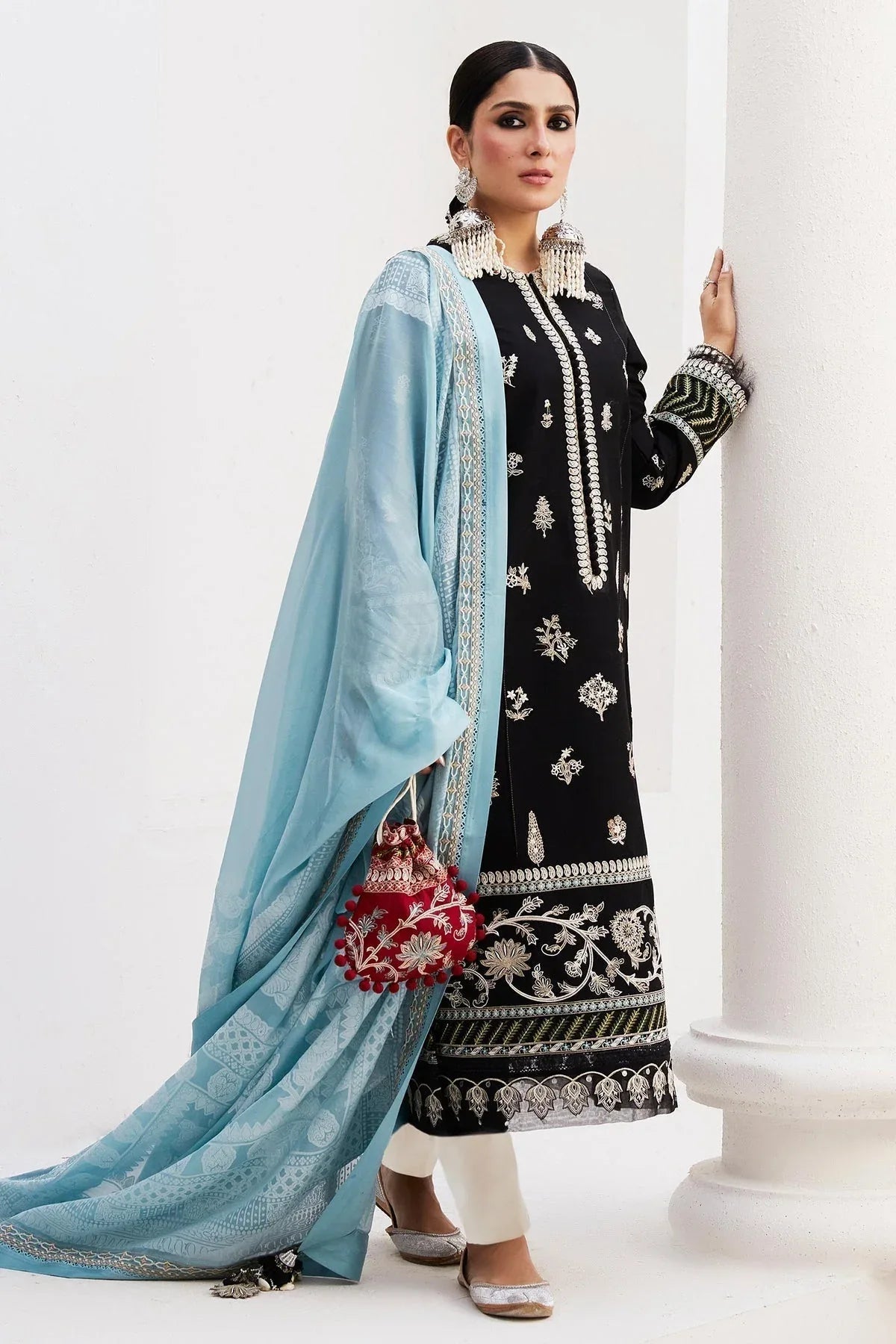 Zara Shahjahan | Luxury Lawn 24 | MYRA-14B - Aqsa Fabrics