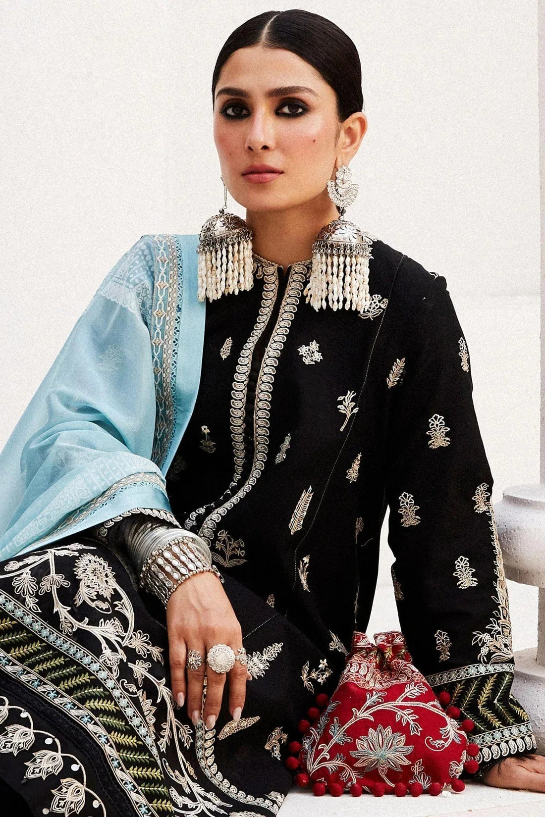 Zara Shahjahan | Luxury Lawn 24 | MYRA-14B - Aqsa Fabrics