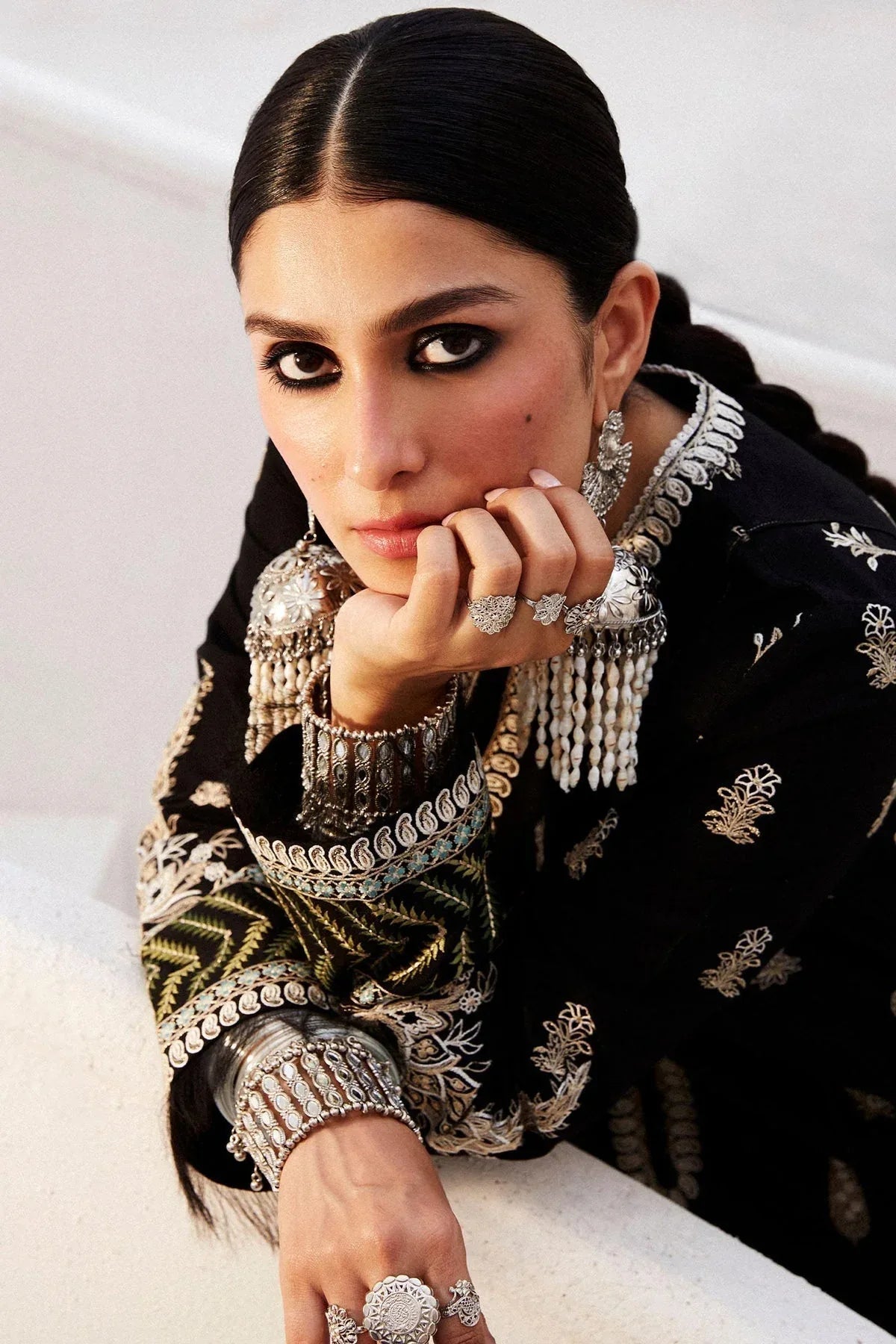 Zara Shahjahan | Luxury Lawn 24 | MYRA-14B - Aqsa Fabrics