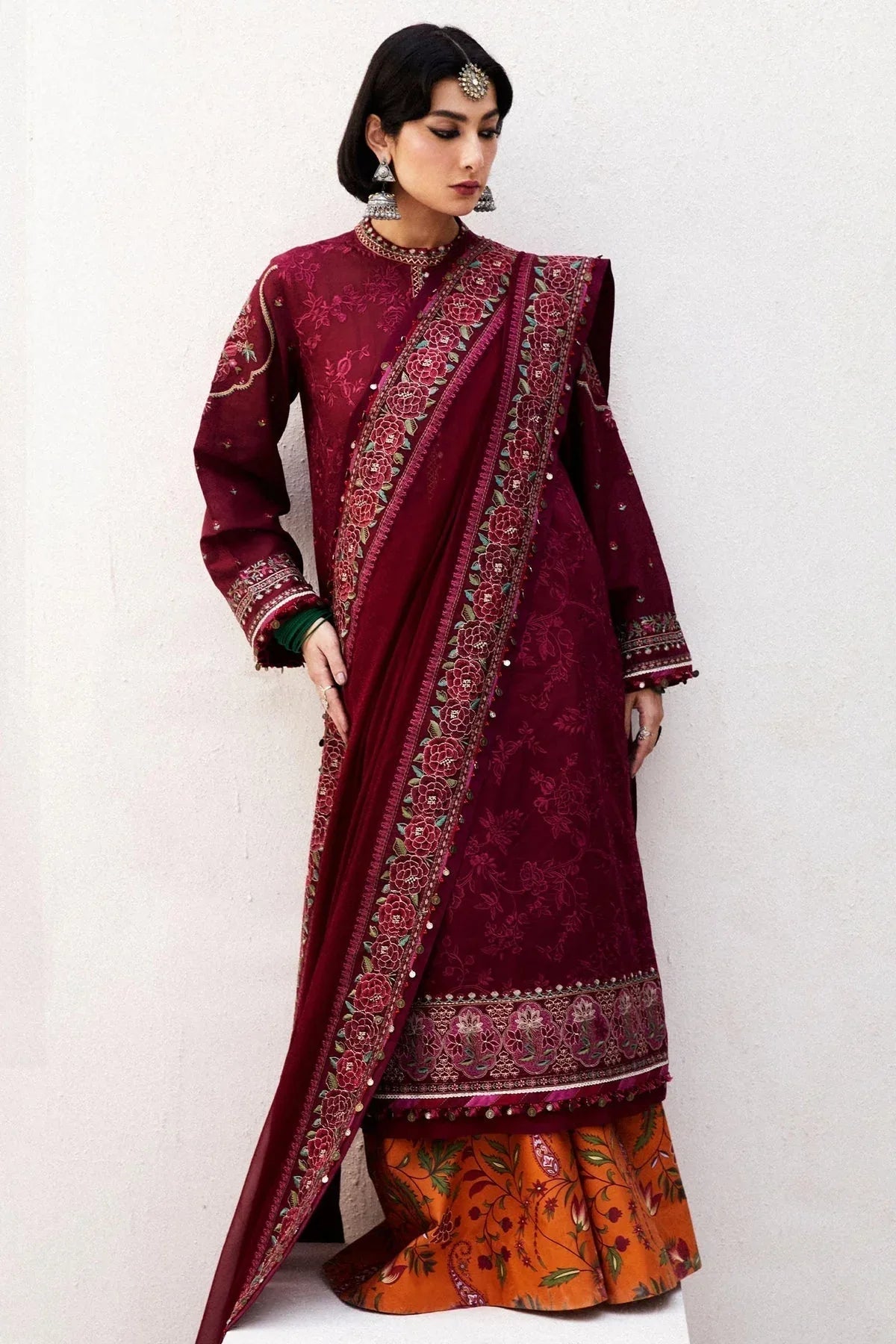 Zara Shahjahan | Luxury Lawn 24 | PARSA-9A - Aqsa Fabrics