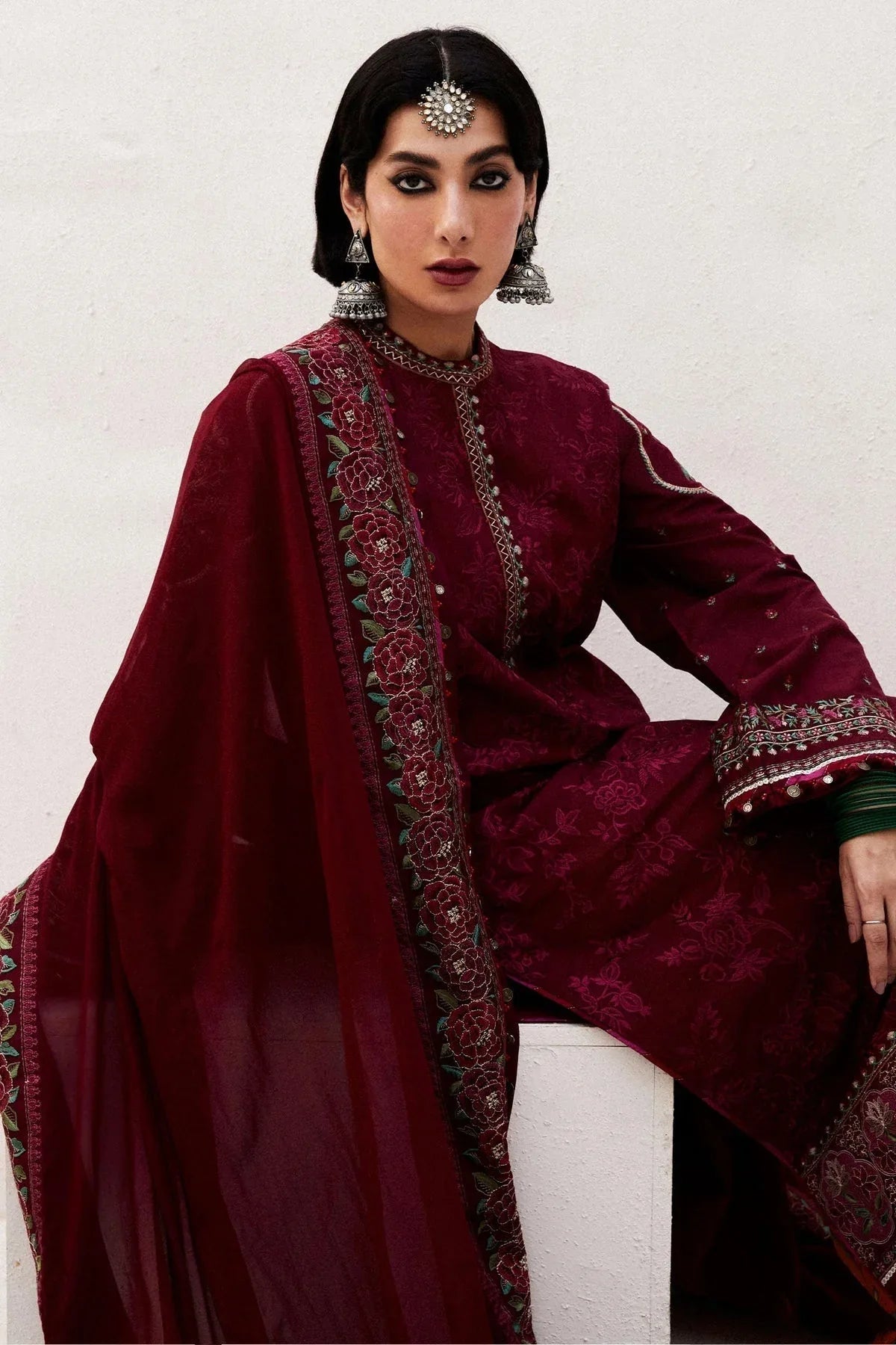 Zara Shahjahan | Luxury Lawn 24 | PARSA-9A - Aqsa Fabrics