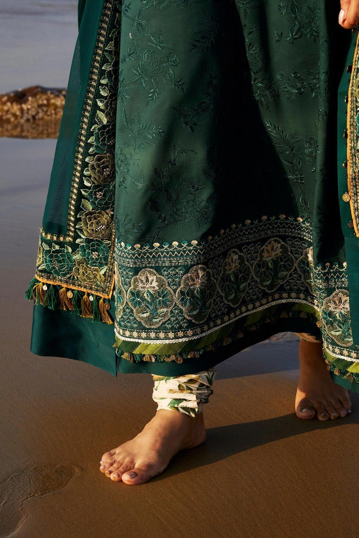 Zara Shahjahan | Luxury Lawn 24 | PARSA-9B - Aqsa Fabrics