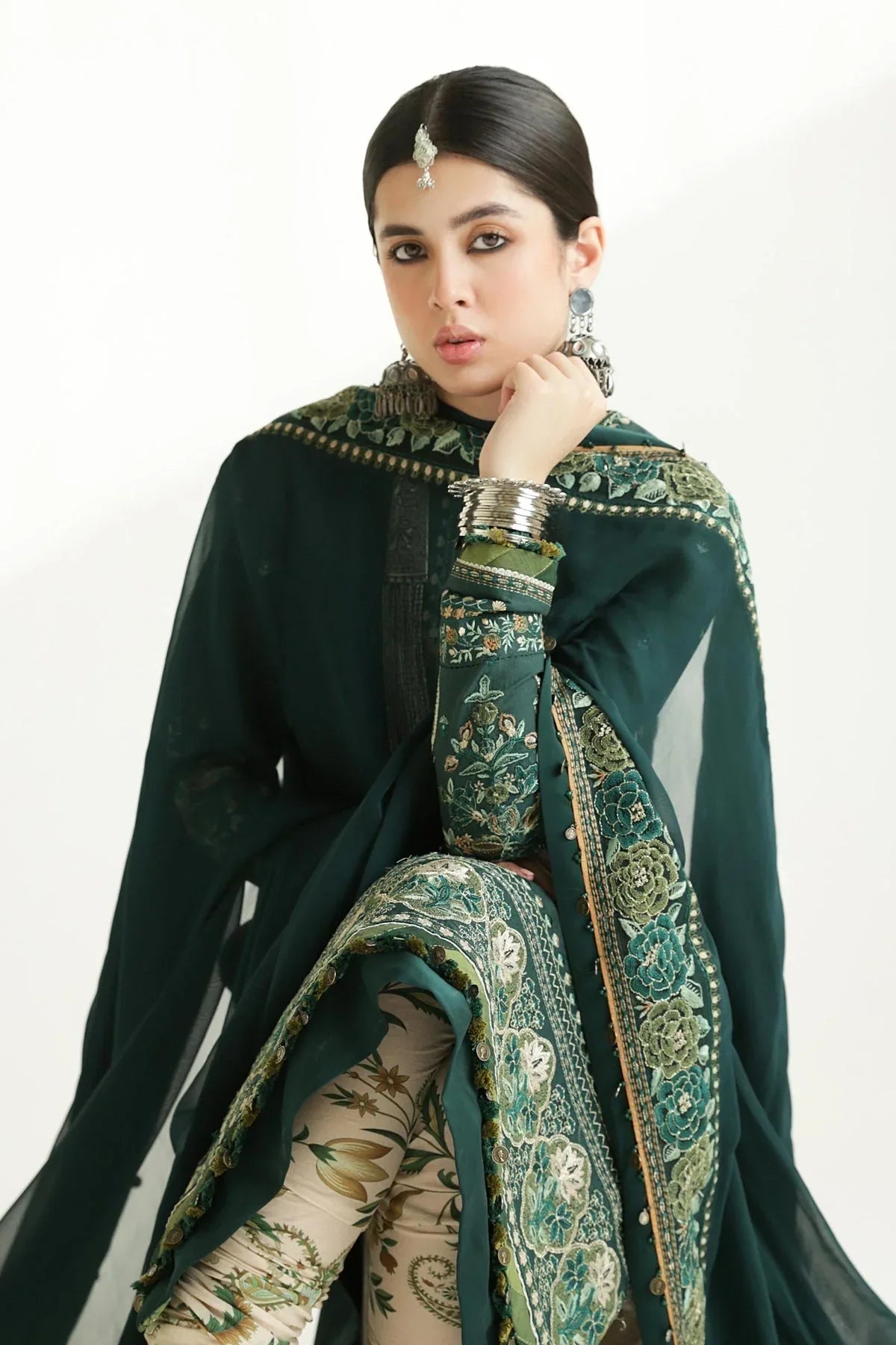 Zara Shahjahan | Luxury Lawn 24 | PARSA-9B - Aqsa Fabrics