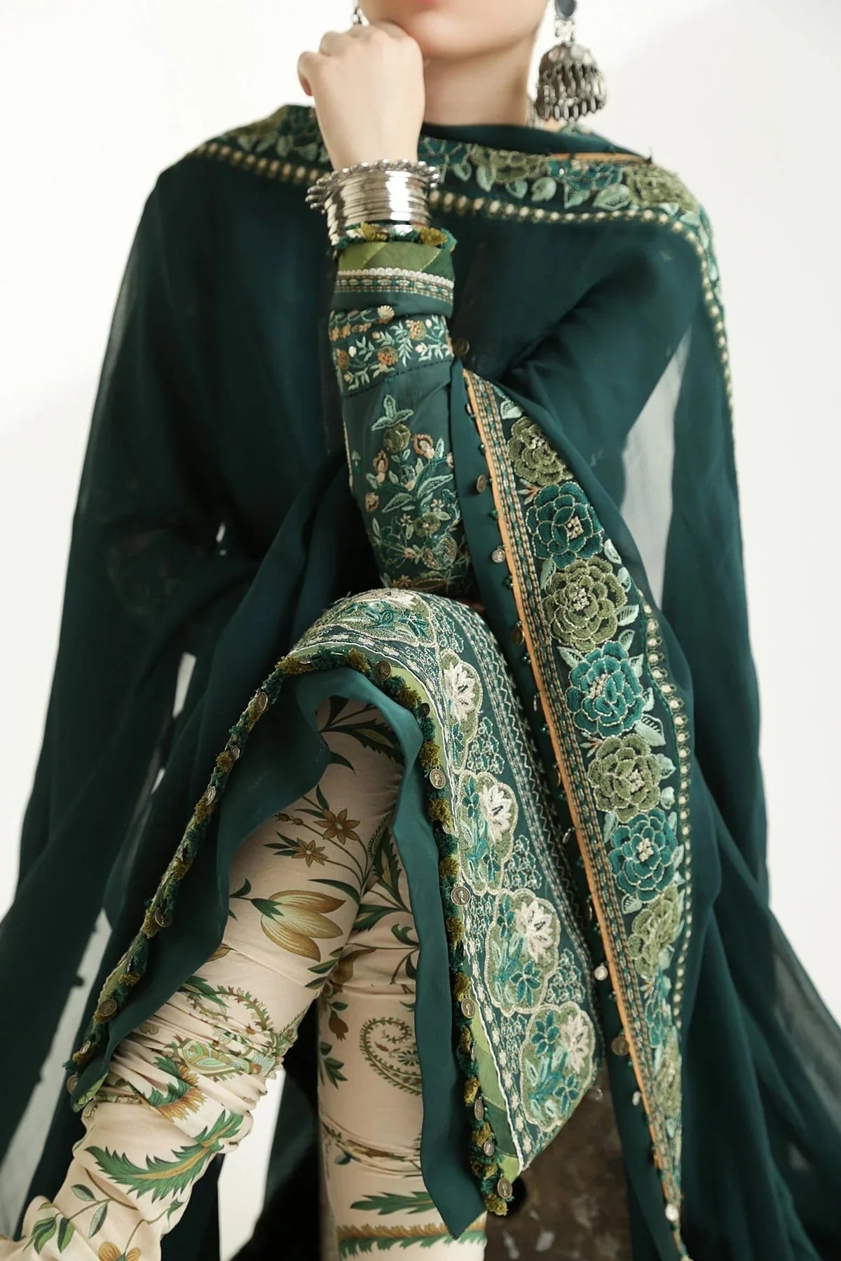 Zara Shahjahan | Luxury Lawn 24 | PARSA-9B - Aqsa Fabrics