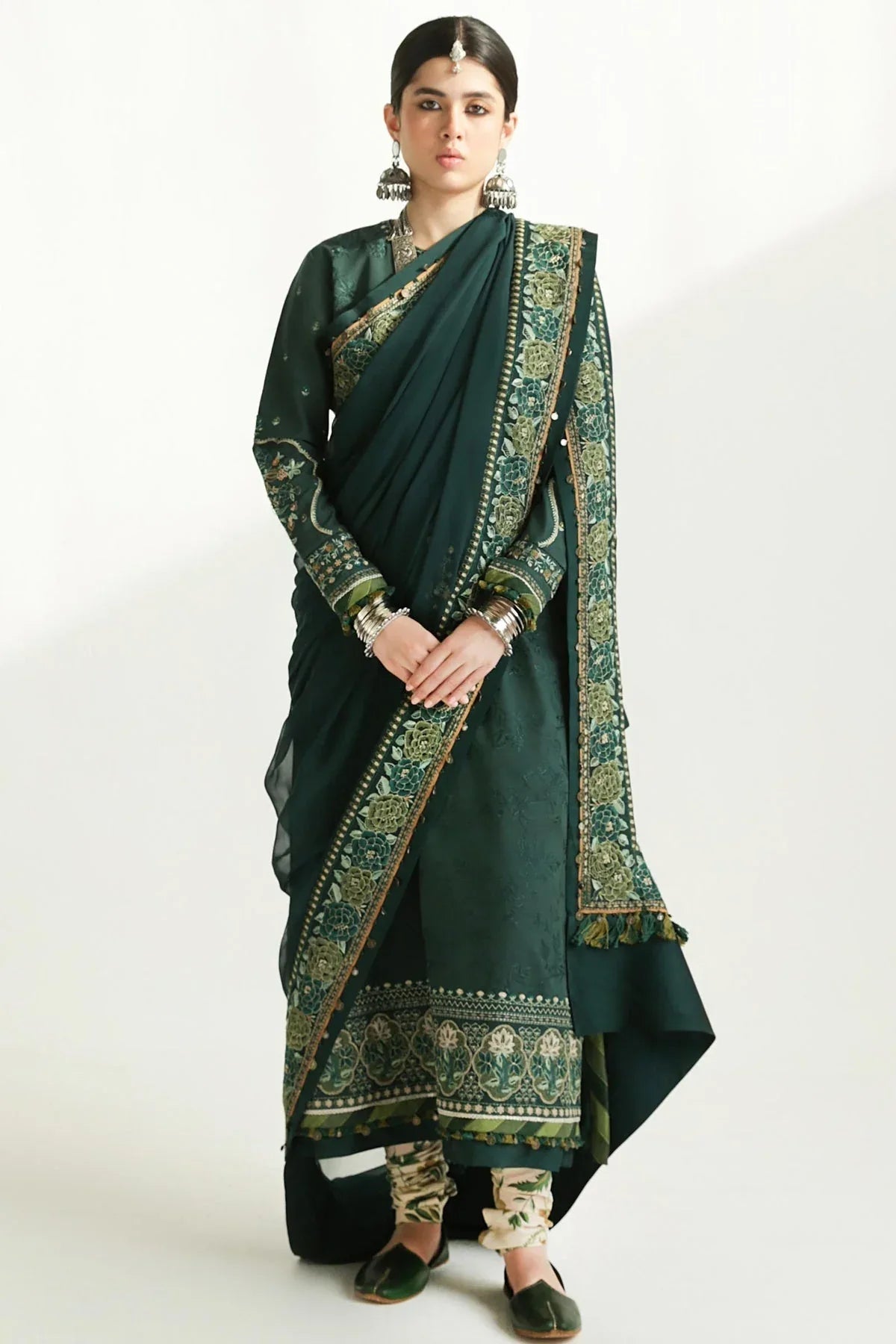 Zara Shahjahan | Luxury Lawn 24 | PARSA-9B - Aqsa Fabrics