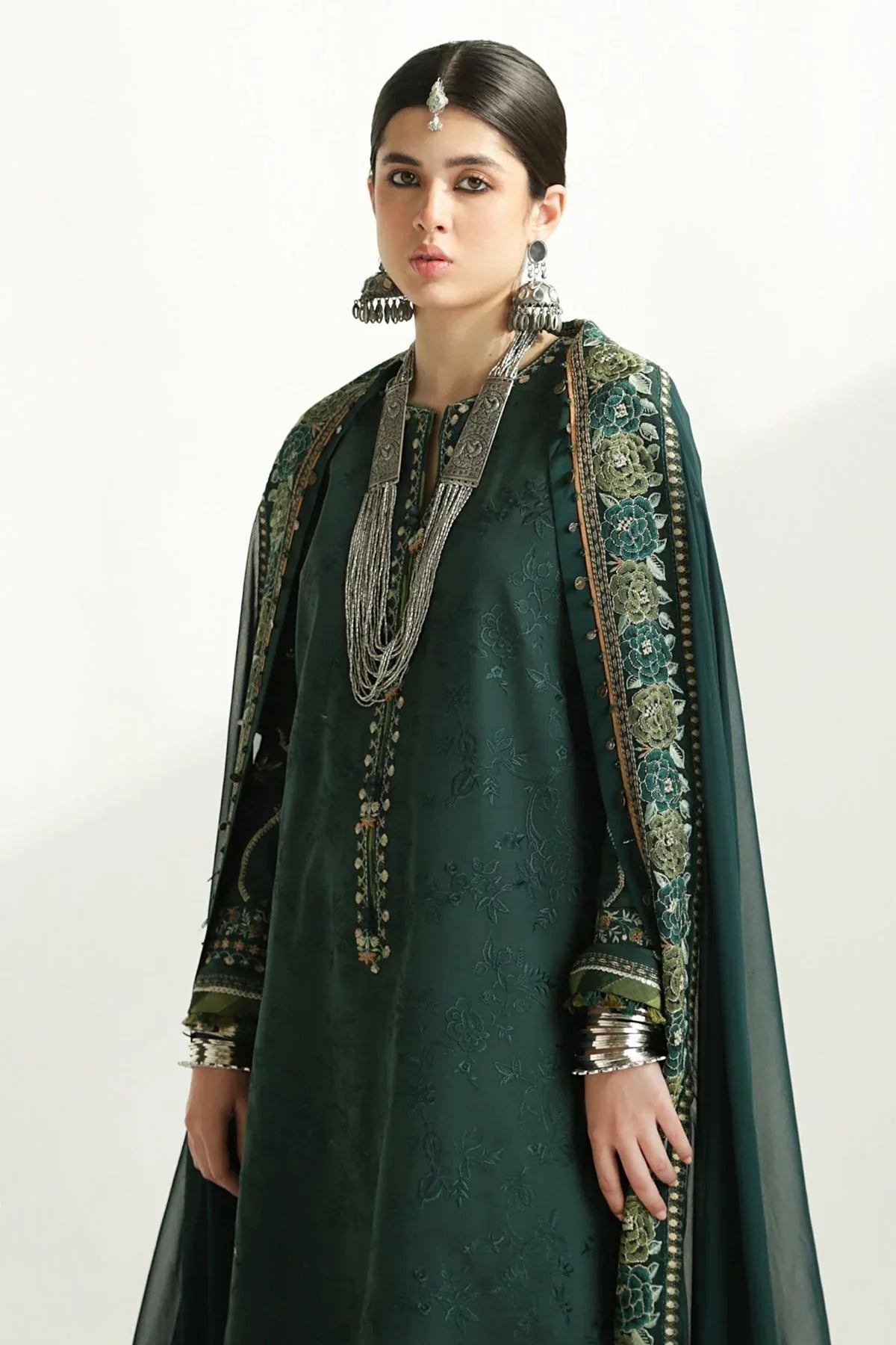 Zara Shahjahan | Luxury Lawn 24 | PARSA-9B - Aqsa Fabrics