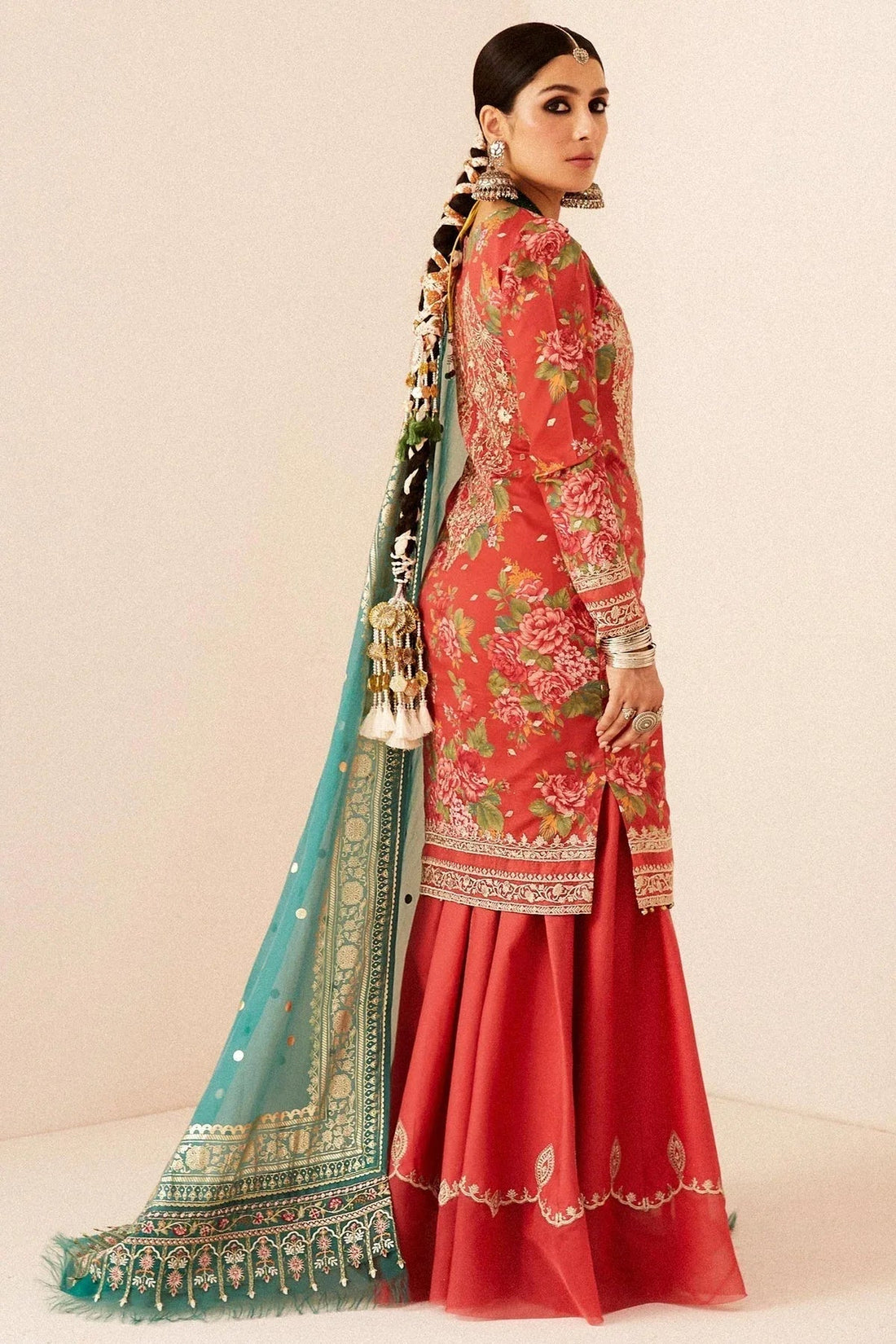 Zara Shahjahan | Luxury Lawn 24 | PHOOL KARI-13B - Aqsa Fabrics