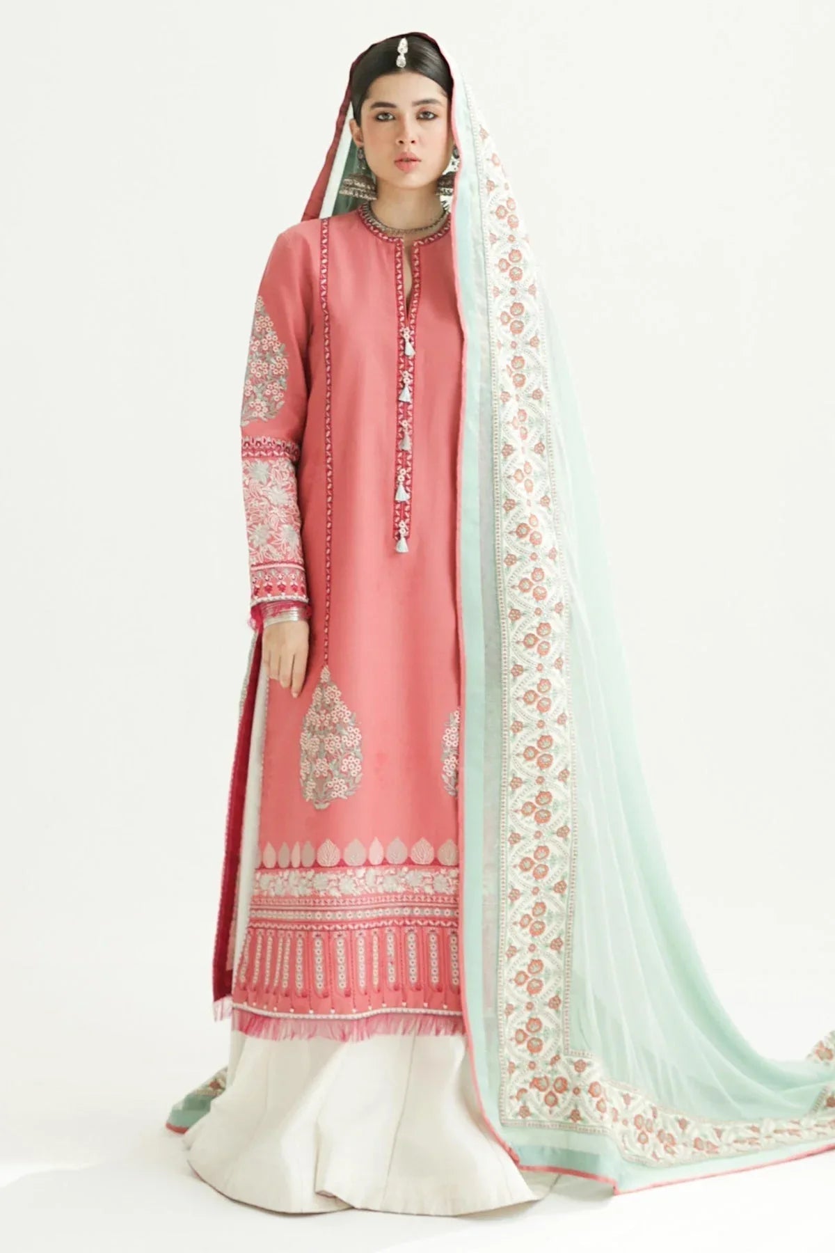 Zara Shahjahan | Luxury Lawn 24 | SANDAL-10B - Aqsa Fabrics