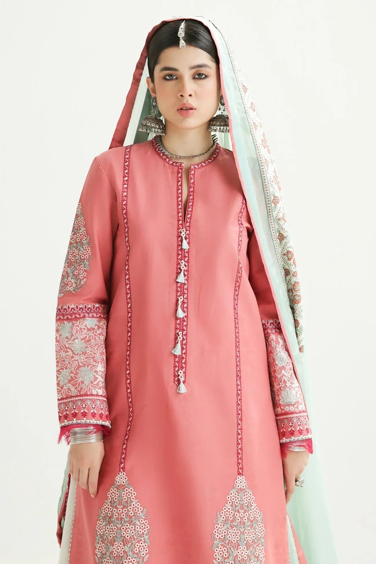 Zara Shahjahan | Luxury Lawn 24 | SANDAL-10B - Aqsa Fabrics