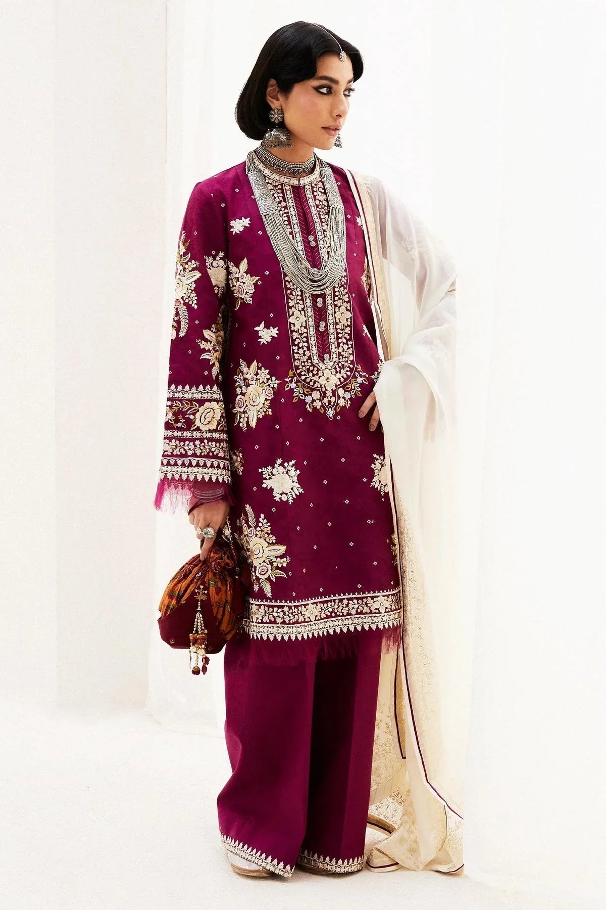 Zara Shahjahan | Luxury Lawn 24 | SIFFA-4A - Aqsa Fabrics
