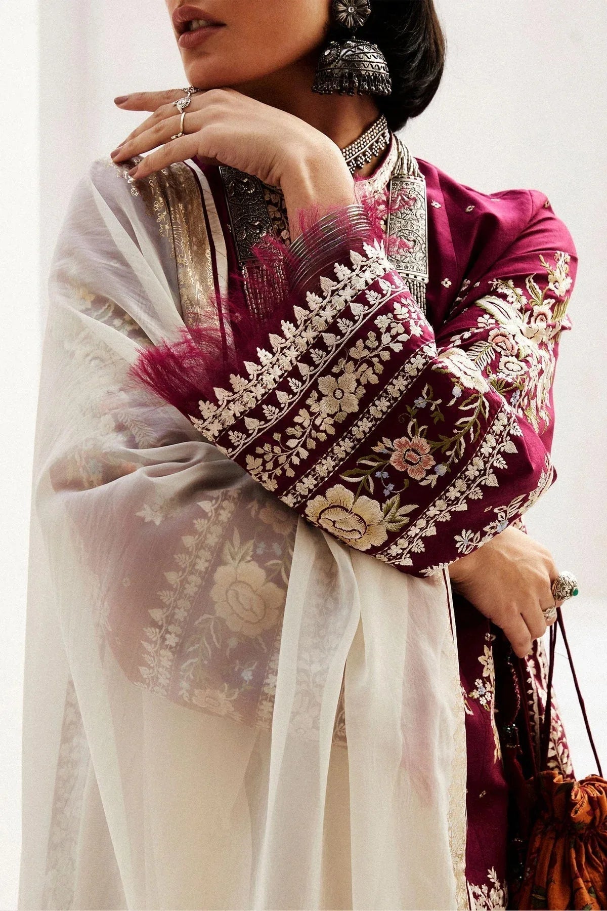 Zara Shahjahan | Luxury Lawn 24 | SIFFA-4A - Aqsa Fabrics