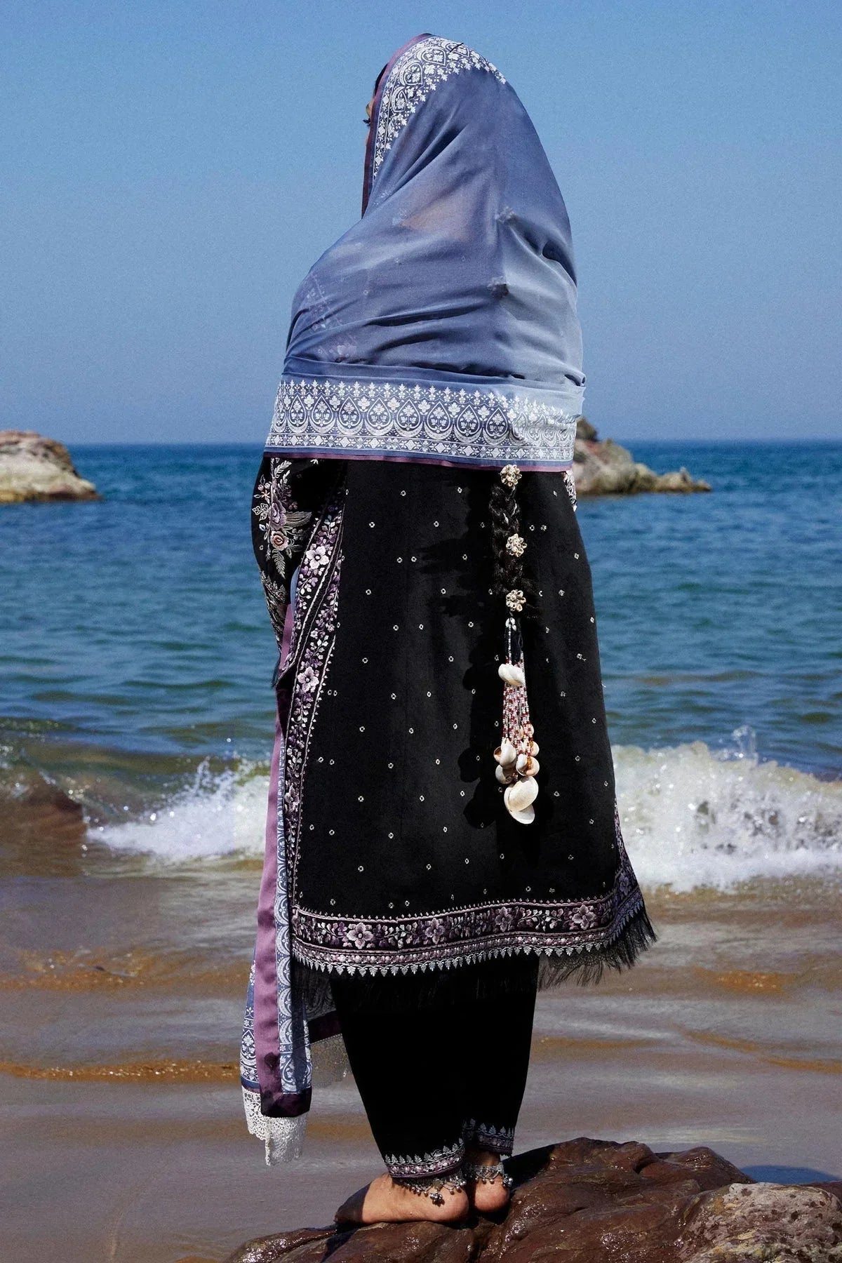 Zara Shahjahan | Luxury Lawn 24 | SIFFA-4B - Aqsa Fabrics