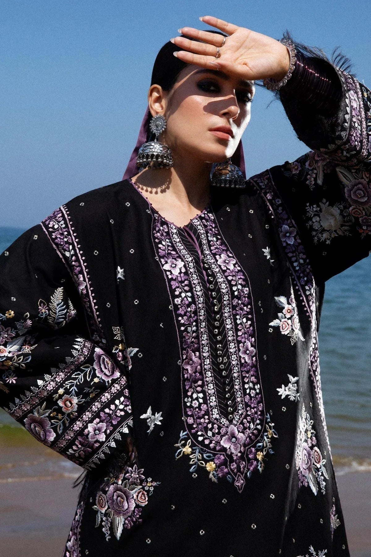 Zara Shahjahan | Luxury Lawn 24 | SIFFA-4B - Aqsa Fabrics