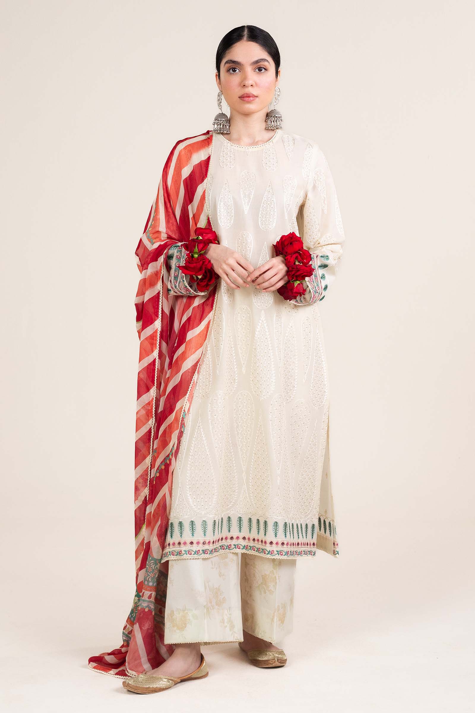 Zara Shahjahan | Stitched Lawn 24 | SL-AINA-8A - Aqsa Fabrics