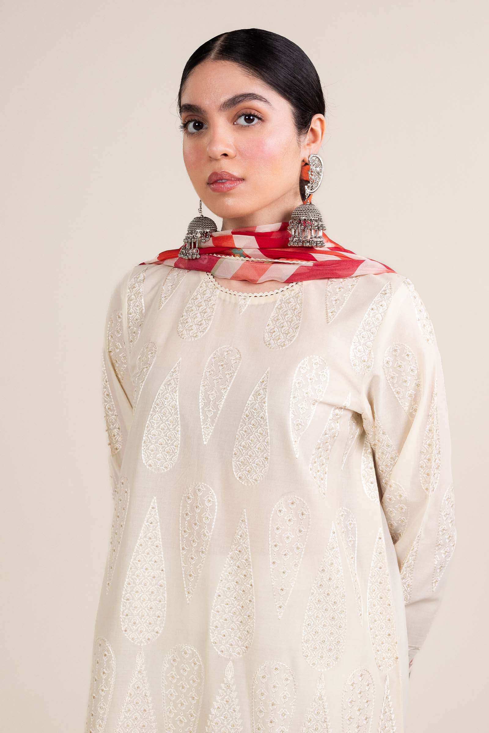 Zara Shahjahan | Stitched Lawn 24 | SL-AINA-8A - Aqsa Fabrics