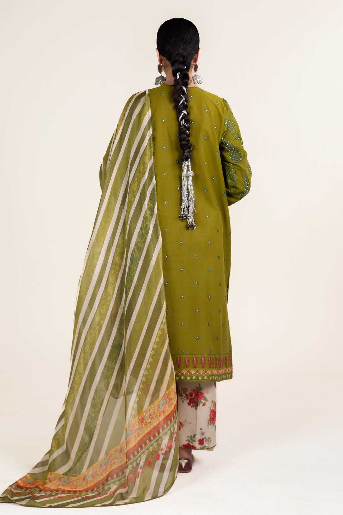 Zara Shahjahan | Stitched Lawn 24 | SL-AINA-8B - Aqsa Fabrics