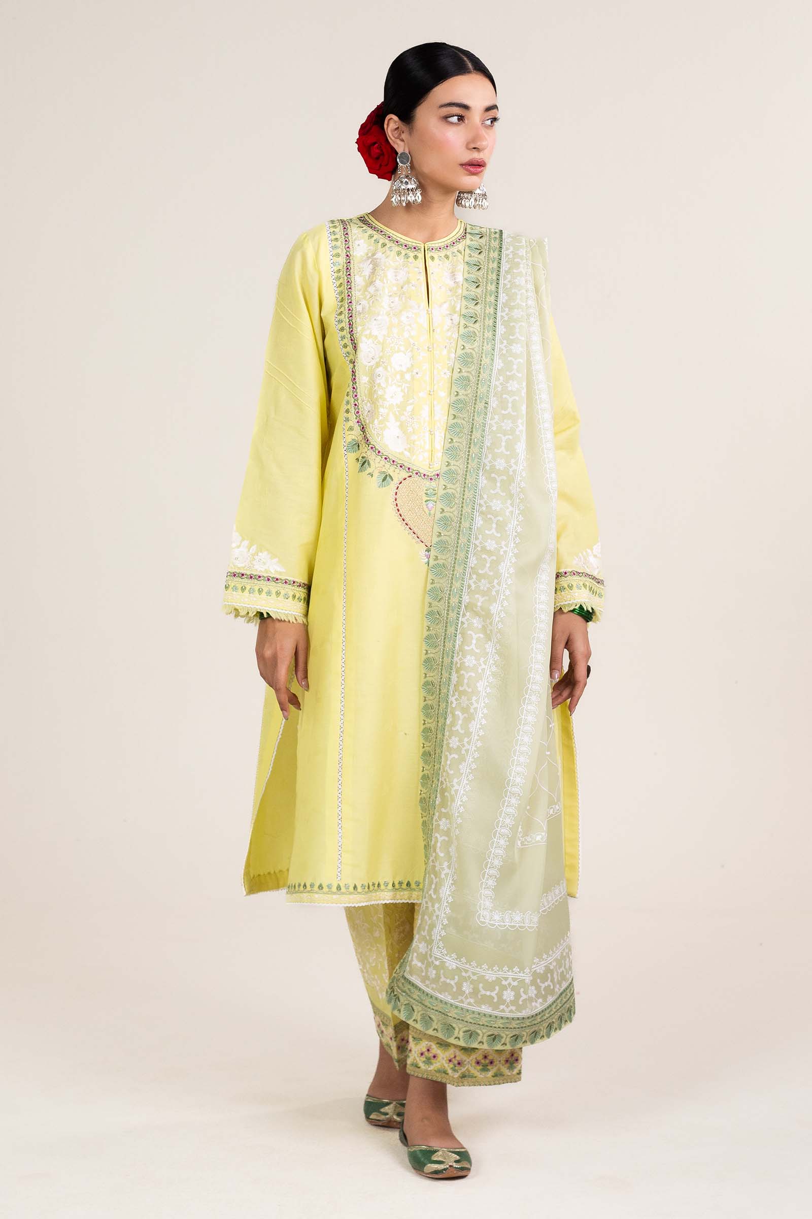 Zara Shahjahan | Stitched Lawn 24 | SL-DILARA-15A - Aqsa Fabrics
