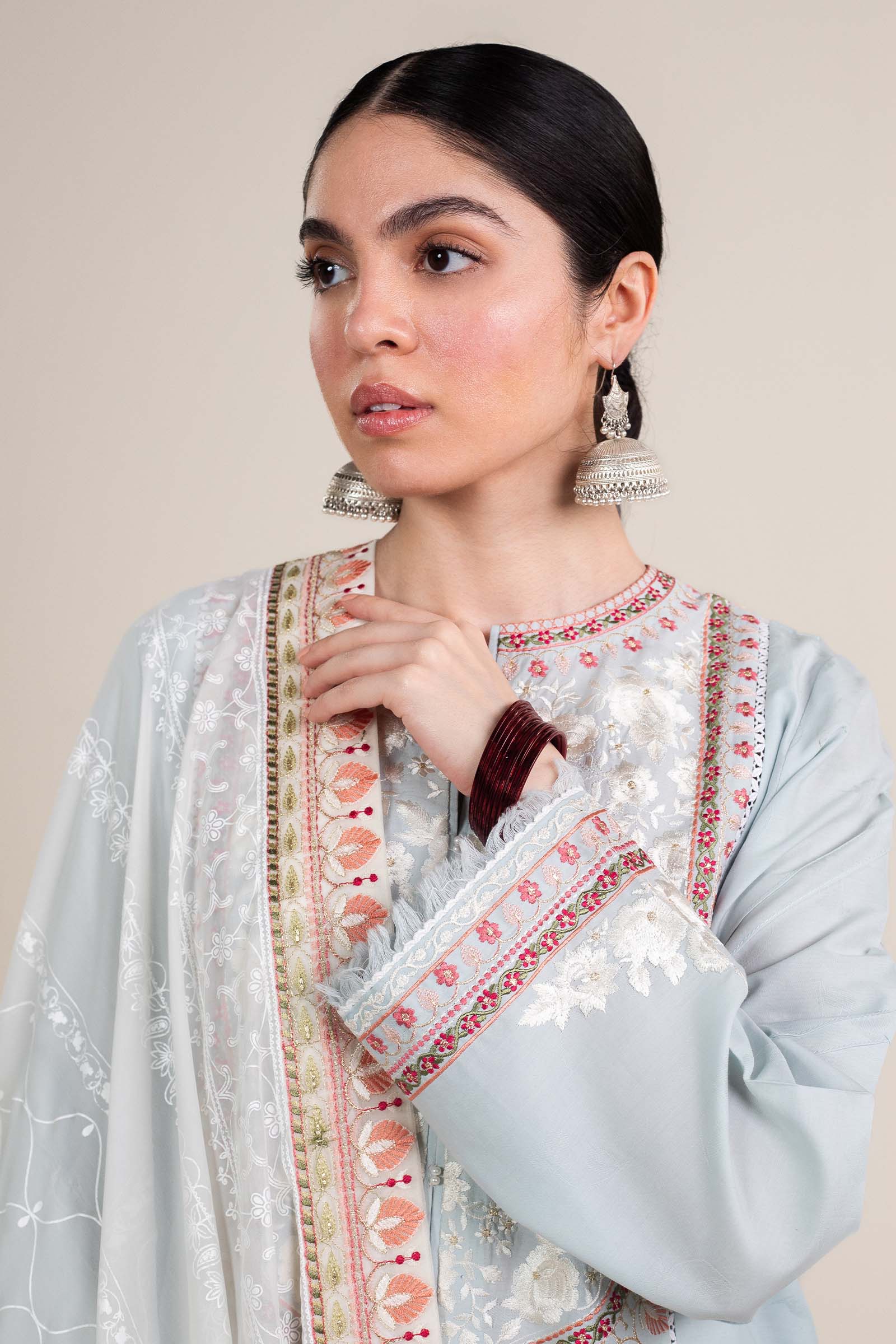 Zara Shahjahan | Stitched Lawn 24 | SL-DILARA-15B - Aqsa Fabrics