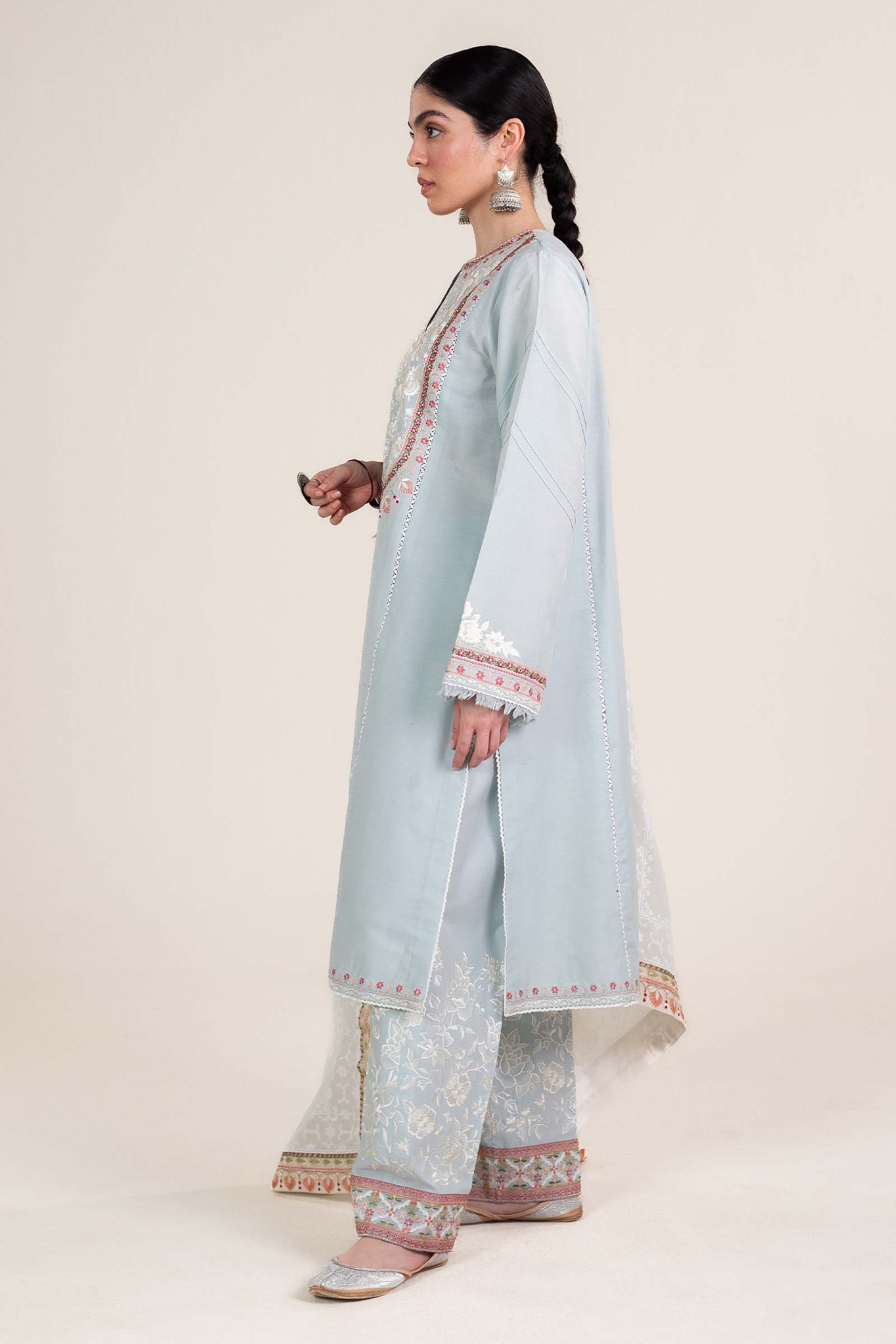 Zara Shahjahan | Stitched Lawn 24 | SL-DILARA-15B - Aqsa Fabrics