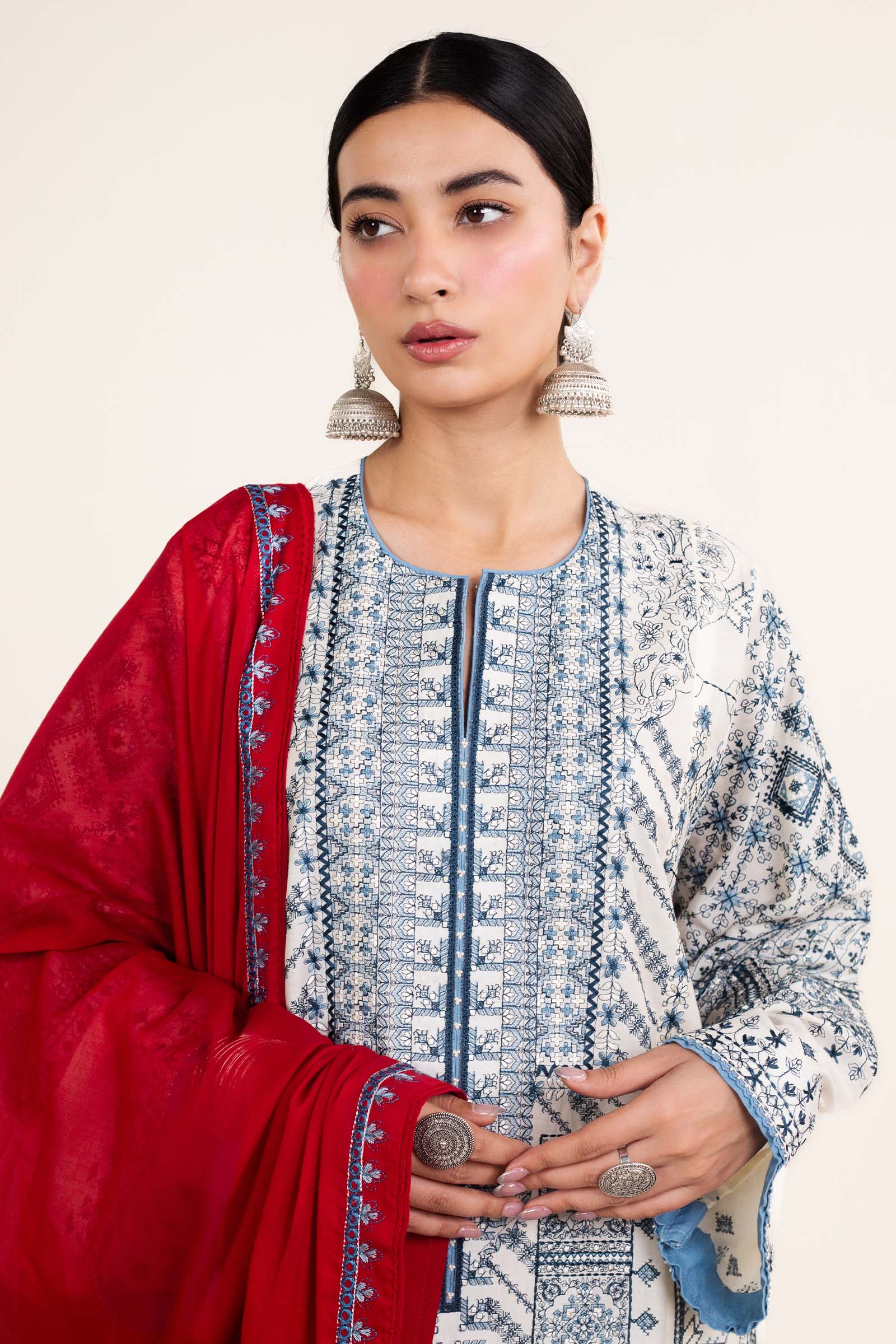 Zara Shahjahan | Stitched Lawn 24 | SL-DIYA-2A - Aqsa Fabrics