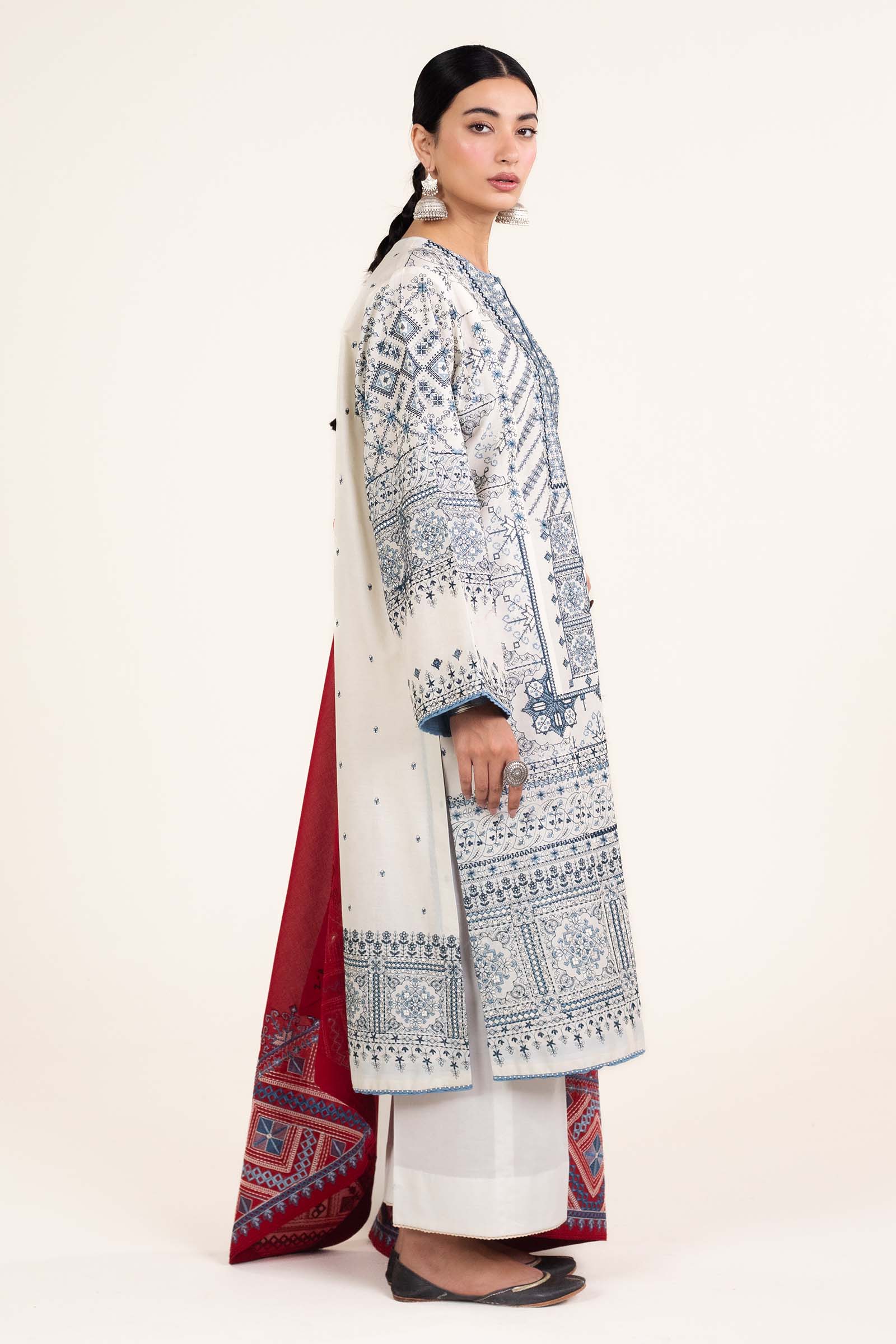 Zara Shahjahan | Stitched Lawn 24 | SL-DIYA-2A - Aqsa Fabrics