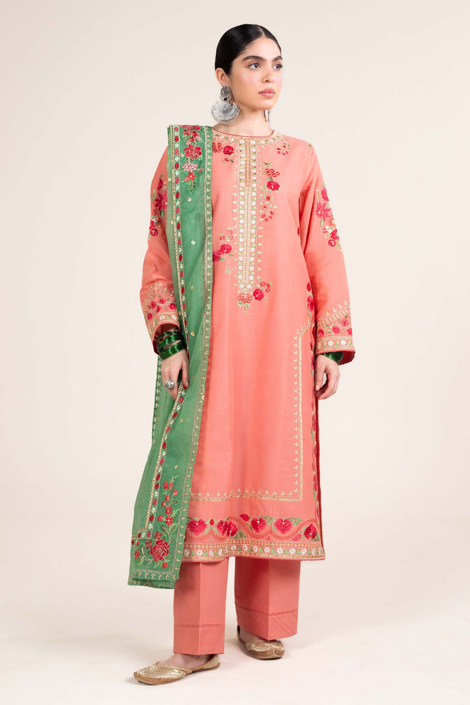 Zara Shahjahan | Stitched Lawn 24 | SL-JIYA-6A - Aqsa Fabrics
