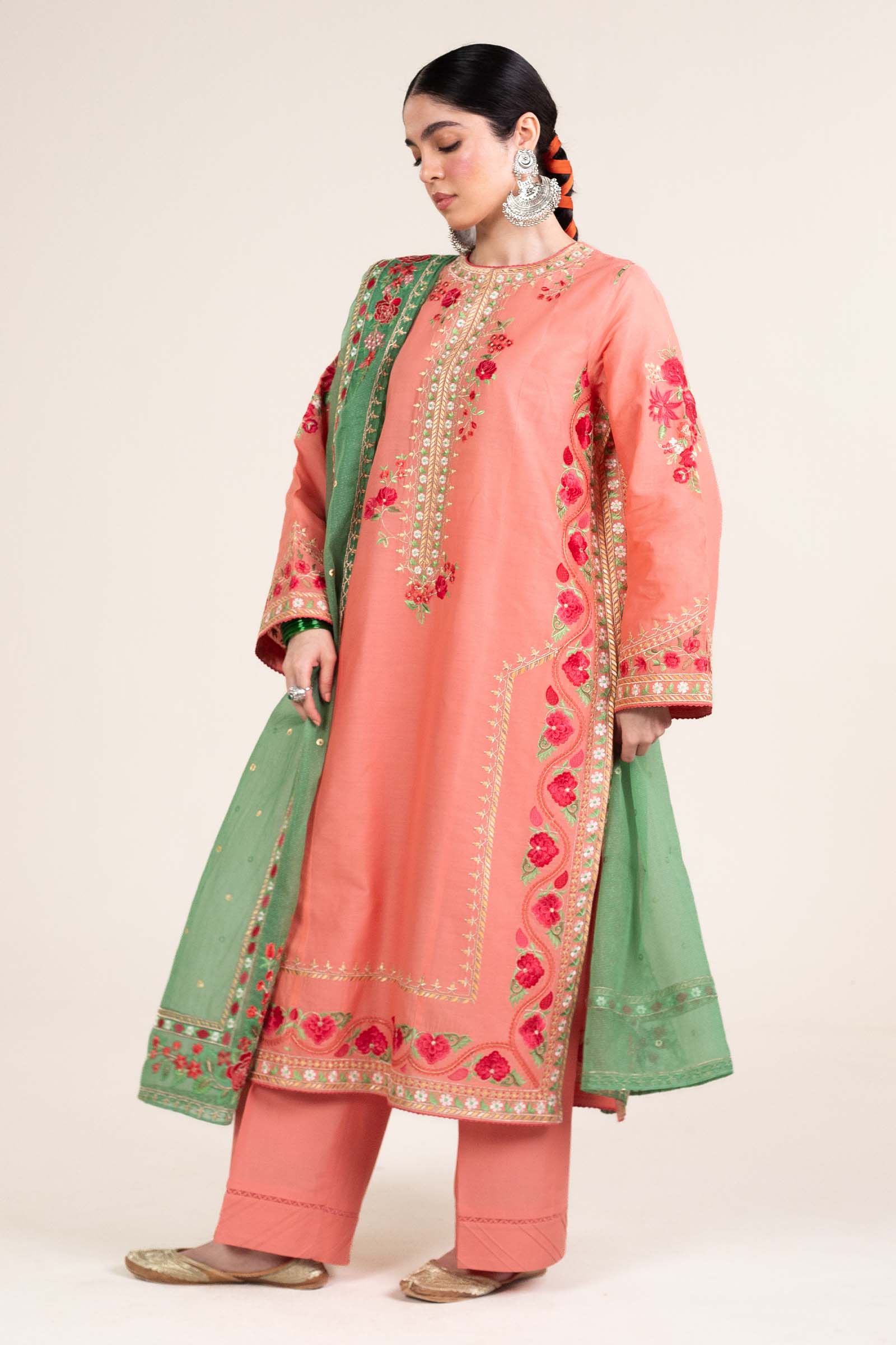 Zara Shahjahan | Stitched Lawn 24 | SL-JIYA-6A - Aqsa Fabrics