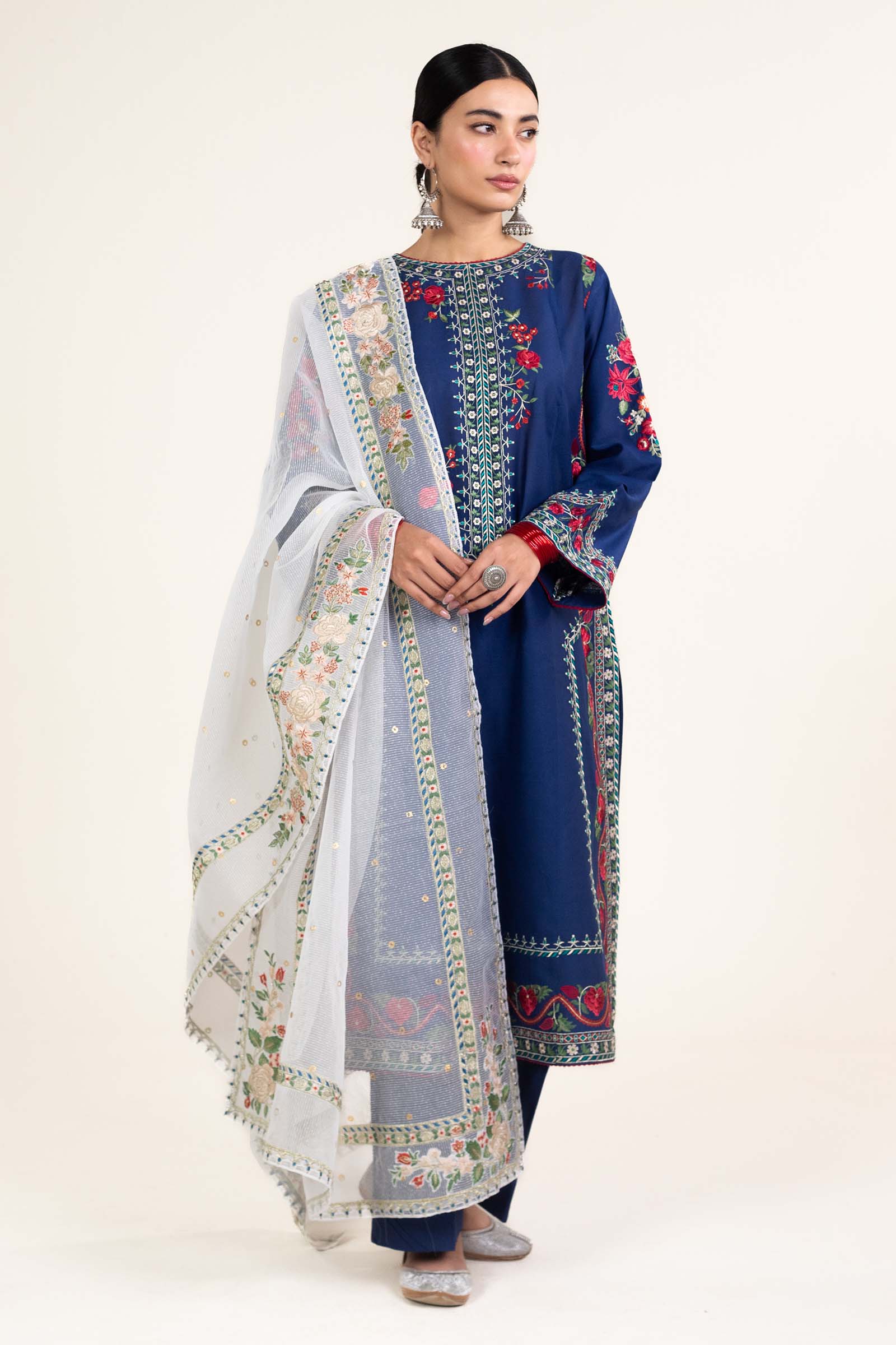 Zara Shahjahan | Stitched Lawn 24 | SL-JIYA-6B - Aqsa Fabrics