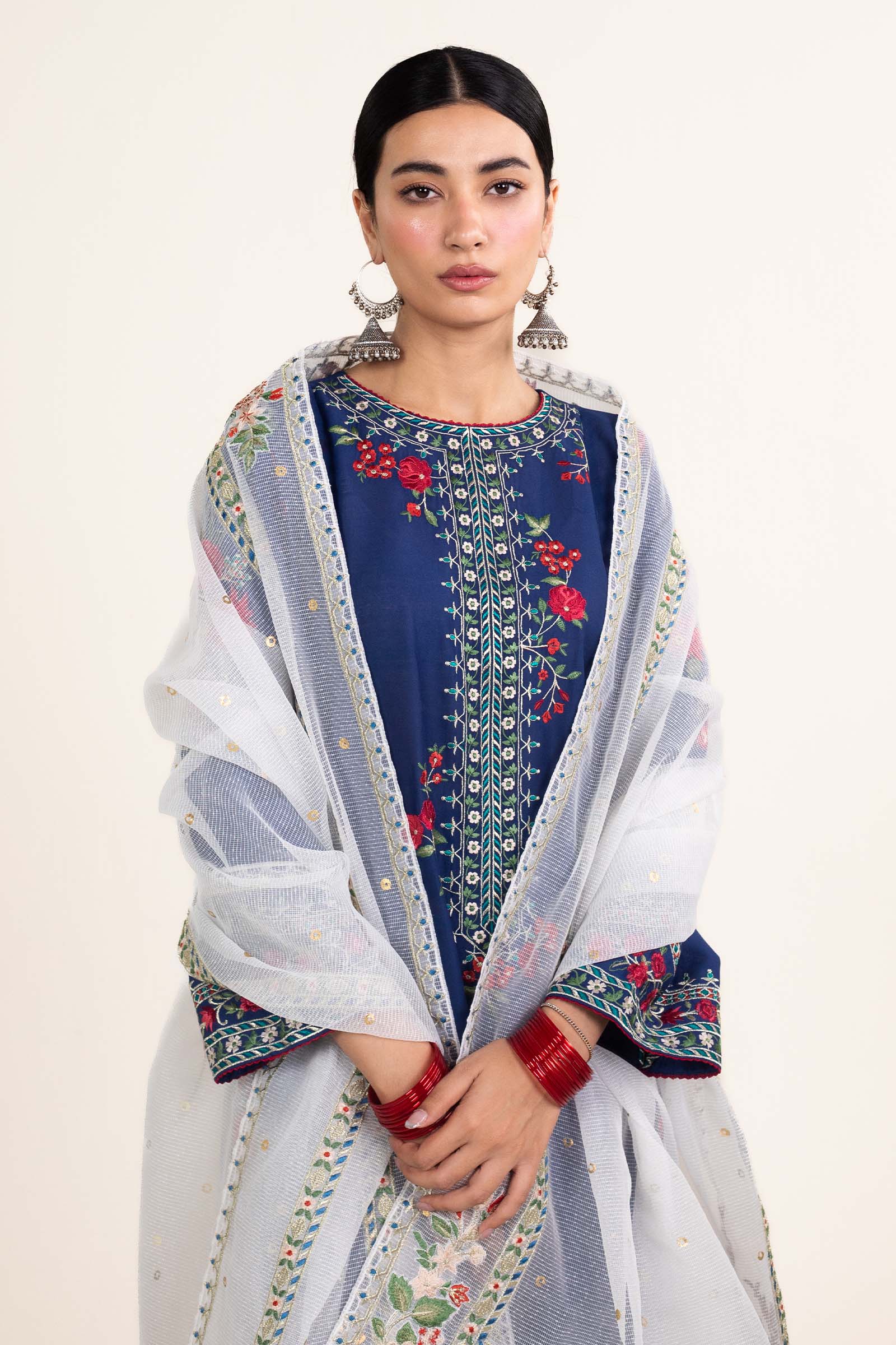 Zara Shahjahan | Stitched Lawn 24 | SL-JIYA-6B - Aqsa Fabrics