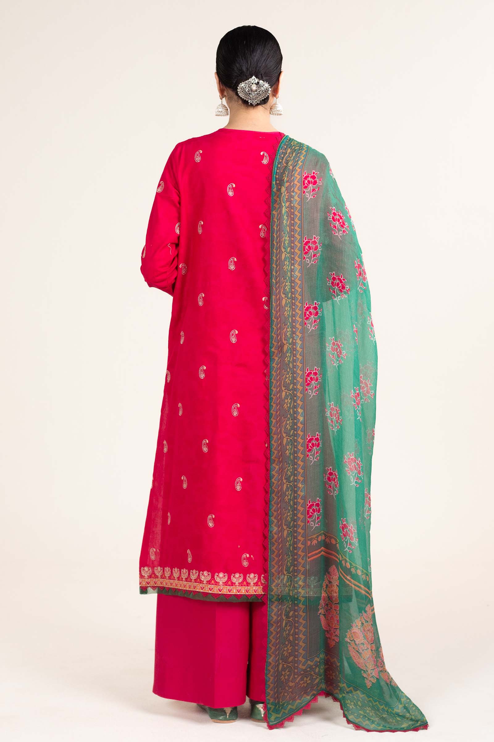 Zara Shahjahan | Stitched Lawn 24 | SL-KORINA-3B - Aqsa Fabrics