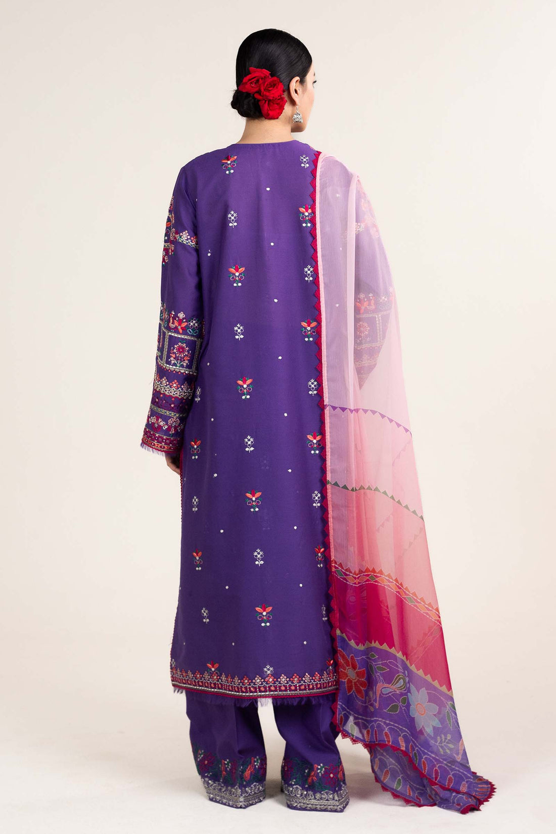 Zara Shahjahan | Stitched Lawn 24 | SL-LAMIA-7B - Aqsa Fabrics