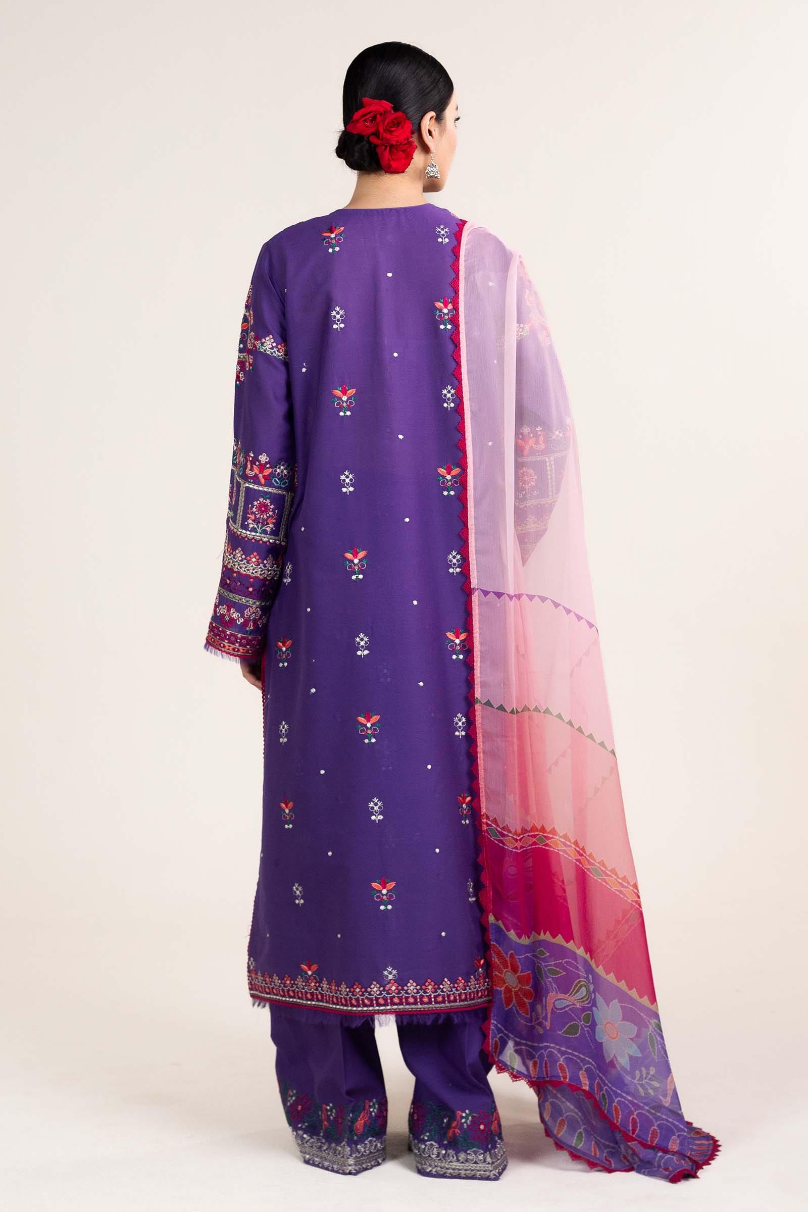 Zara Shahjahan | Stitched Lawn 24 | SL-LAMIA-7B - Aqsa Fabrics