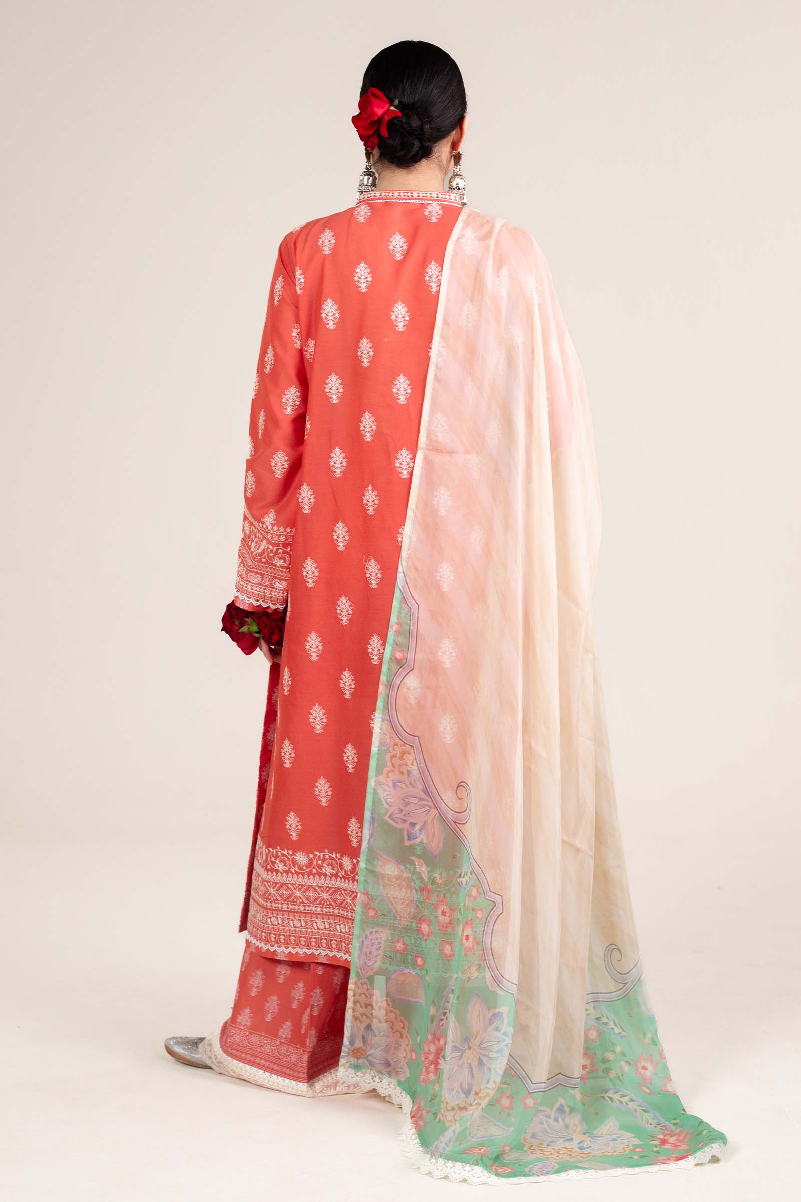 Zara Shahjahan | Stitched Lawn 24 | SL-MAHI-1A - Aqsa Fabrics