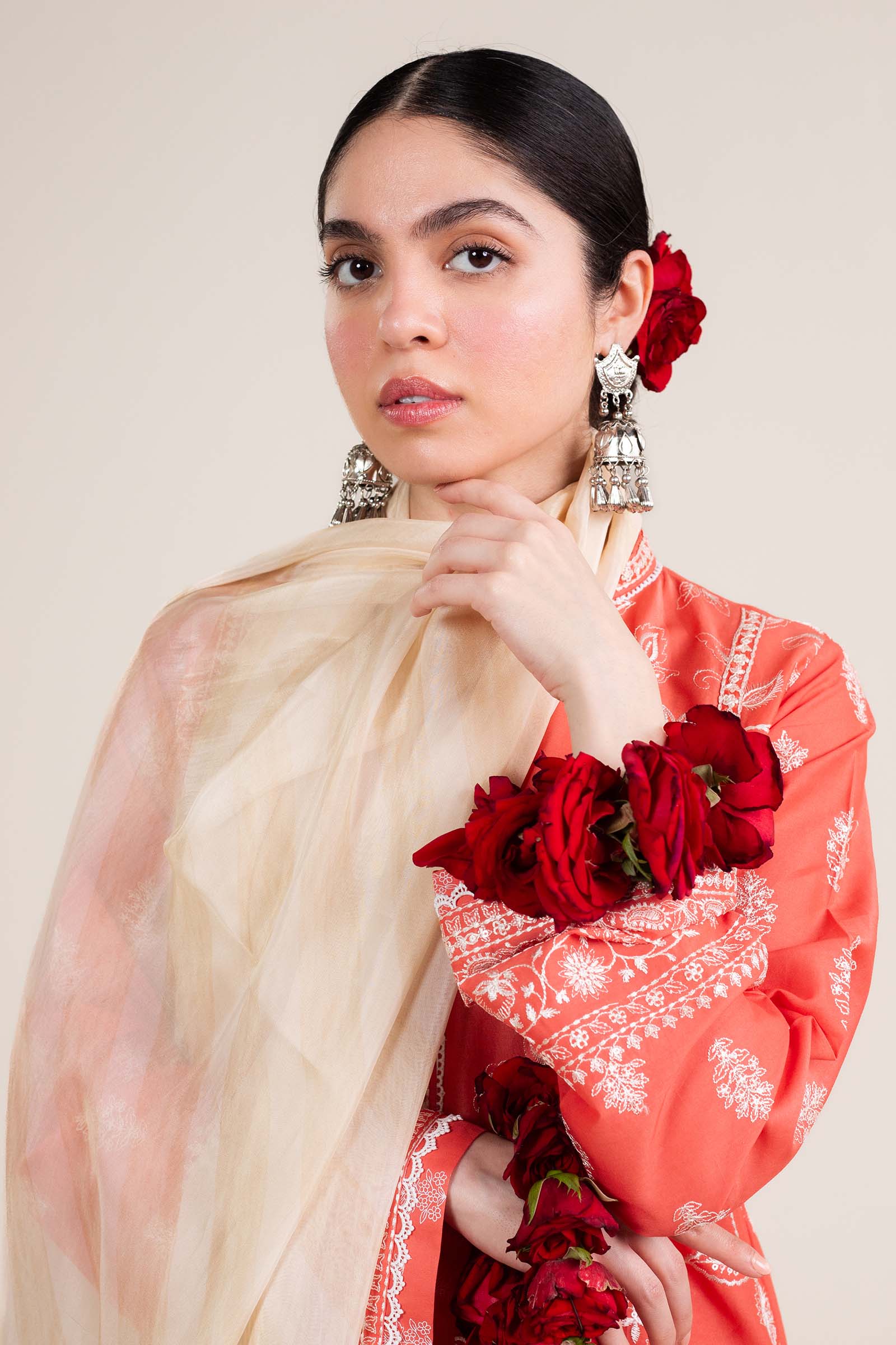 Zara Shahjahan | Stitched Lawn 24 | SL-MAHI-1A - Aqsa Fabrics