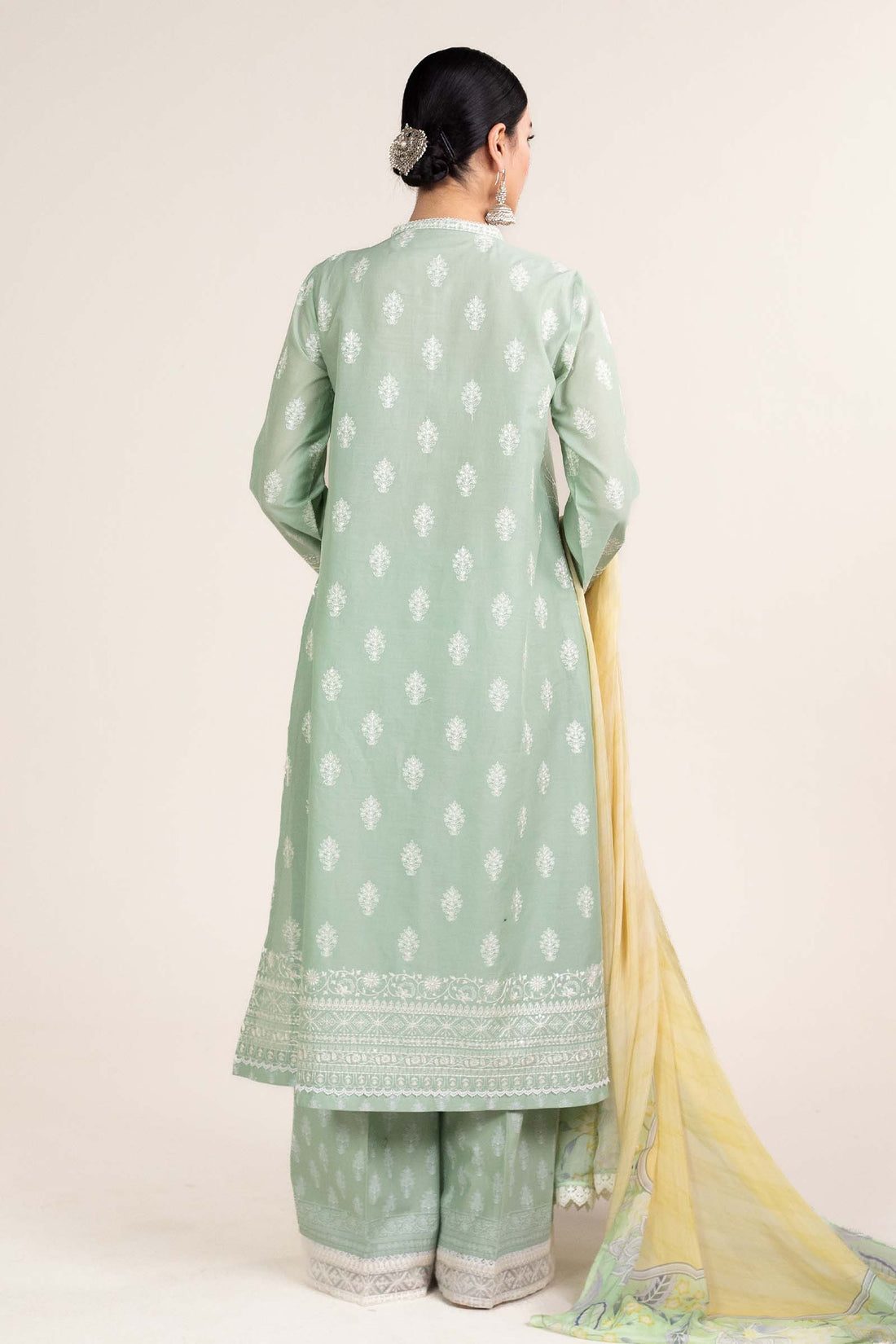 Zara Shahjahan | Stitched Lawn 24 | SL-MAHI-1B - Aqsa Fabrics