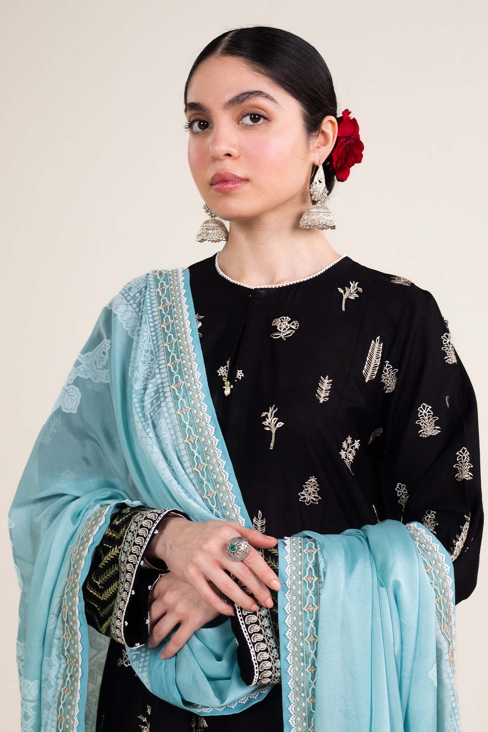 Zara Shahjahan | Stitched Lawn 24 | SL-MYRA-14B - Aqsa Fabrics