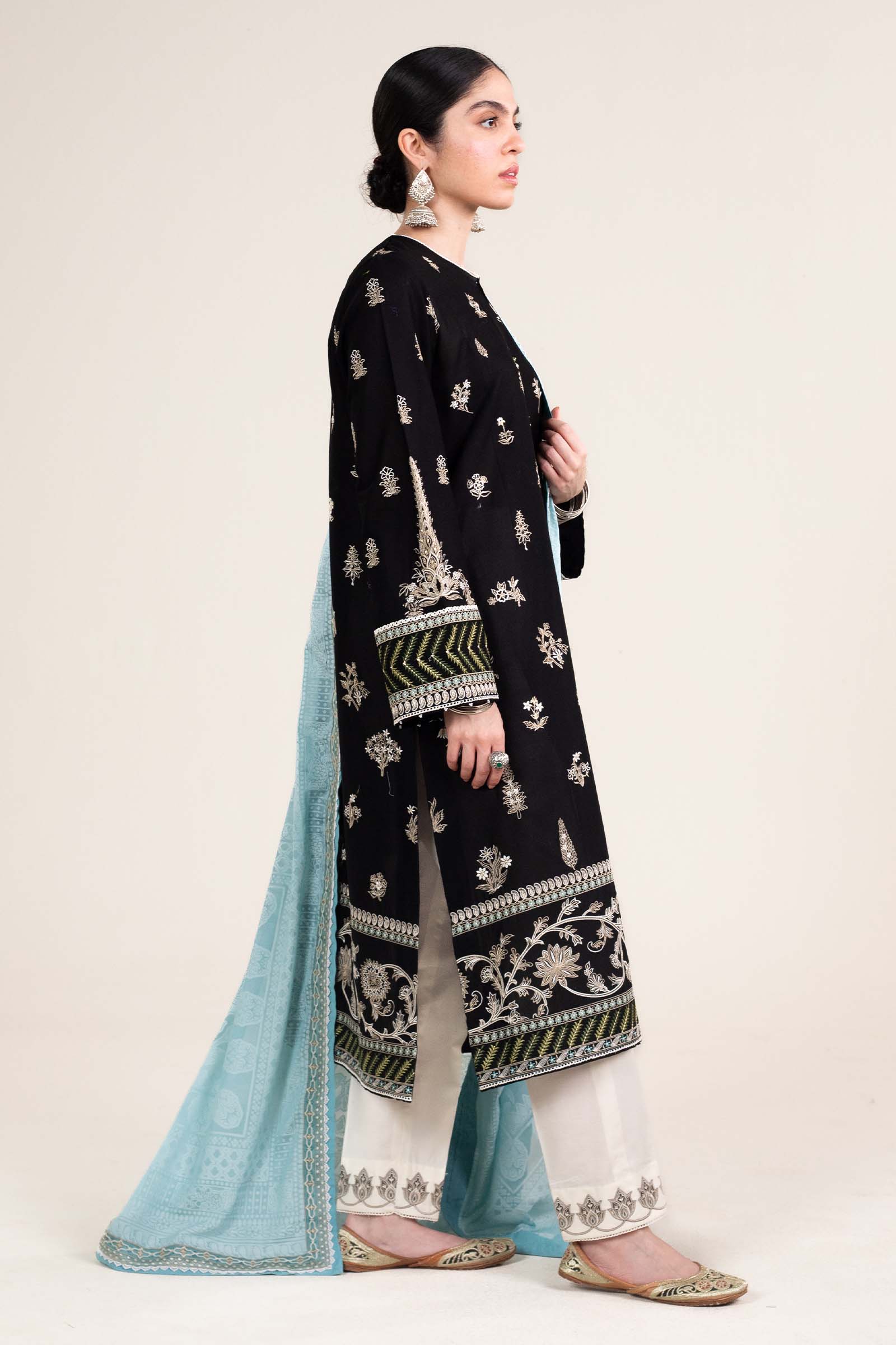 Zara Shahjahan | Stitched Lawn 24 | SL-MYRA-14B - Aqsa Fabrics
