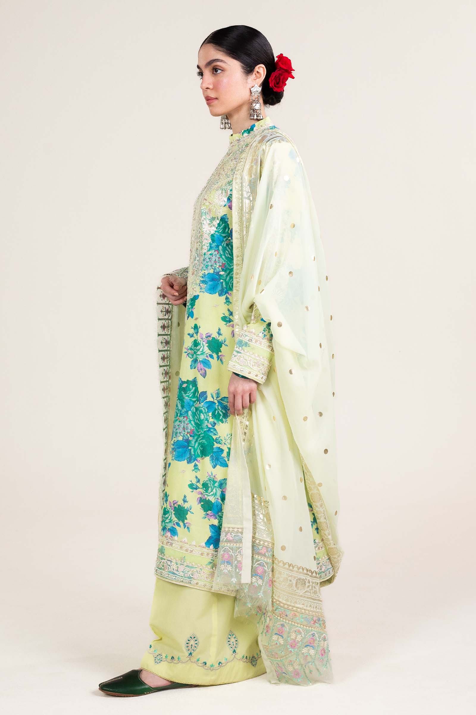 Zara Shahjahan | Stitched Lawn 24 | SL-PHOOL KARI-13A - Aqsa Fabrics
