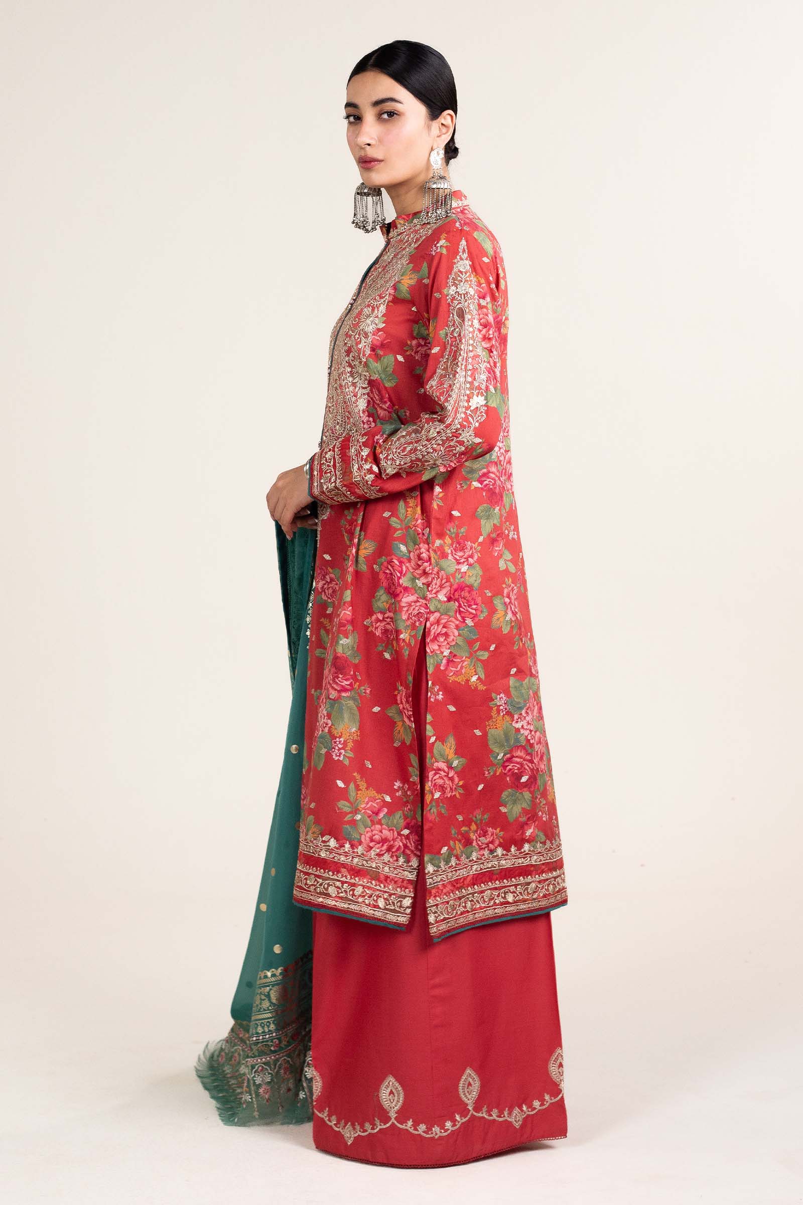 Zara Shahjahan | Stitched Lawn 24 | SL-PHOOL KARI-13B - Aqsa Fabrics