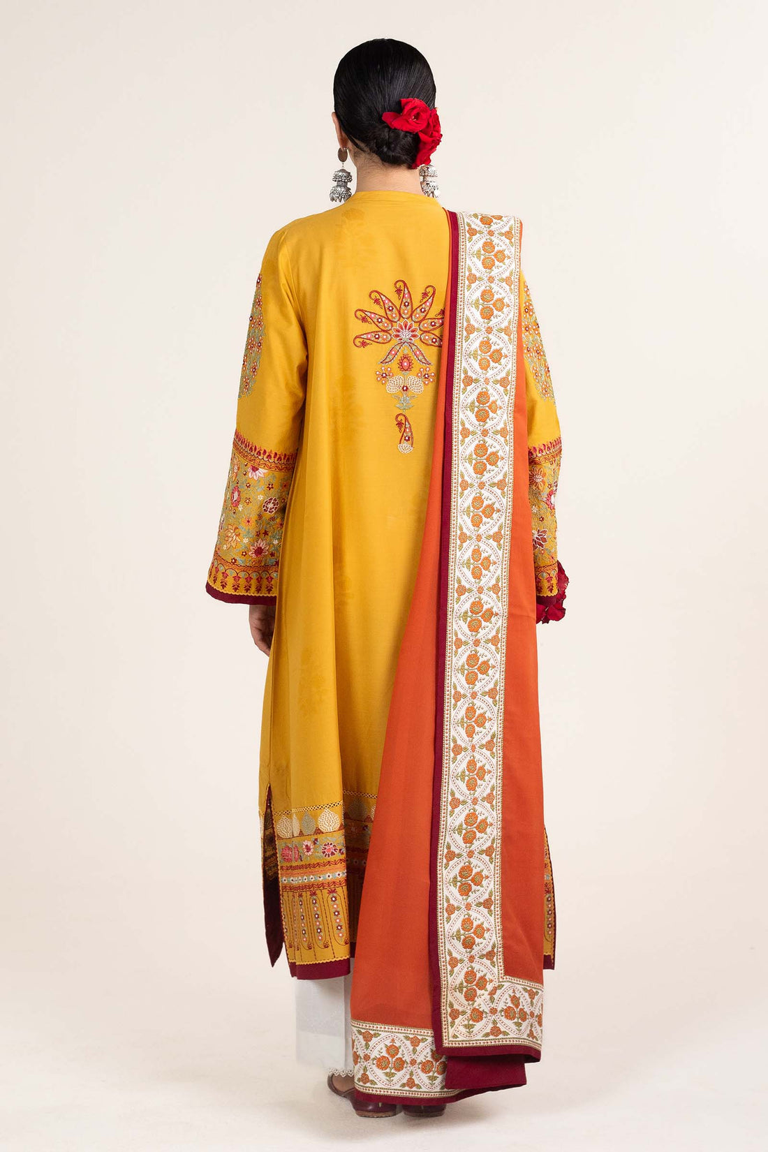 Zara Shahjahan | Stitched Lawn 24 | SL-SANDAL-10A - Aqsa Fabrics