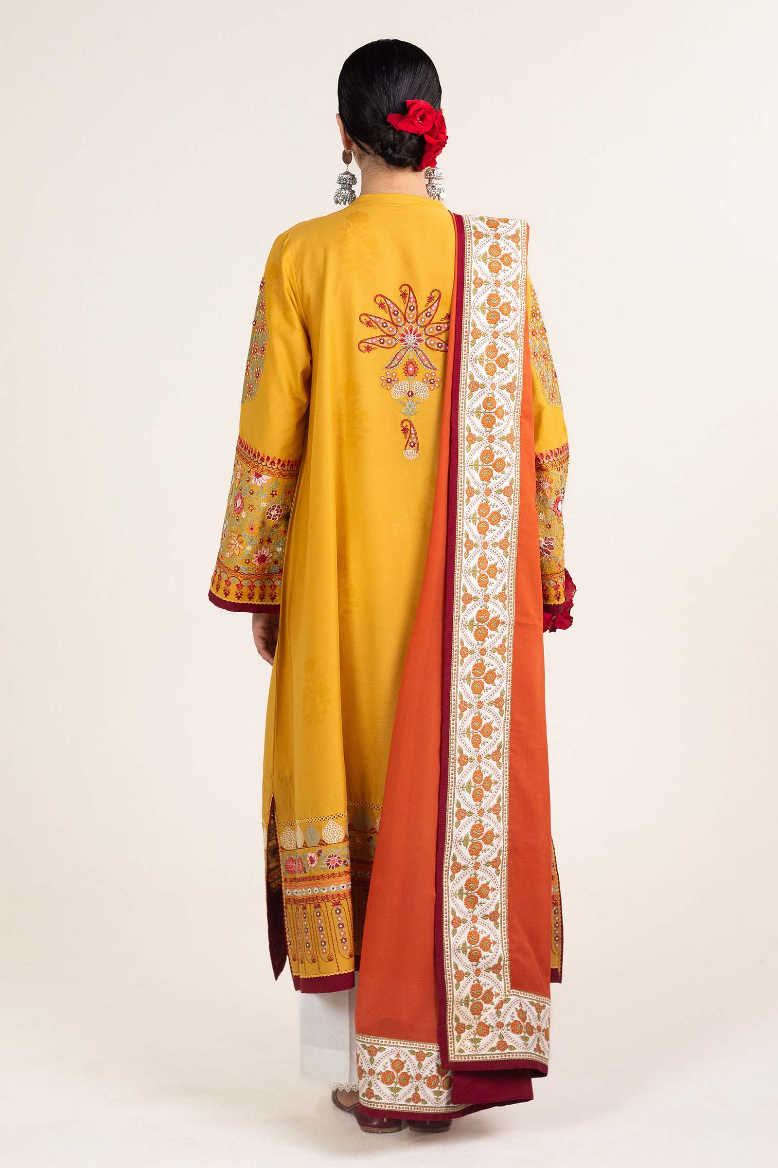 Zara Shahjahan | Stitched Lawn 24 | SL-SANDAL-10A - Aqsa Fabrics